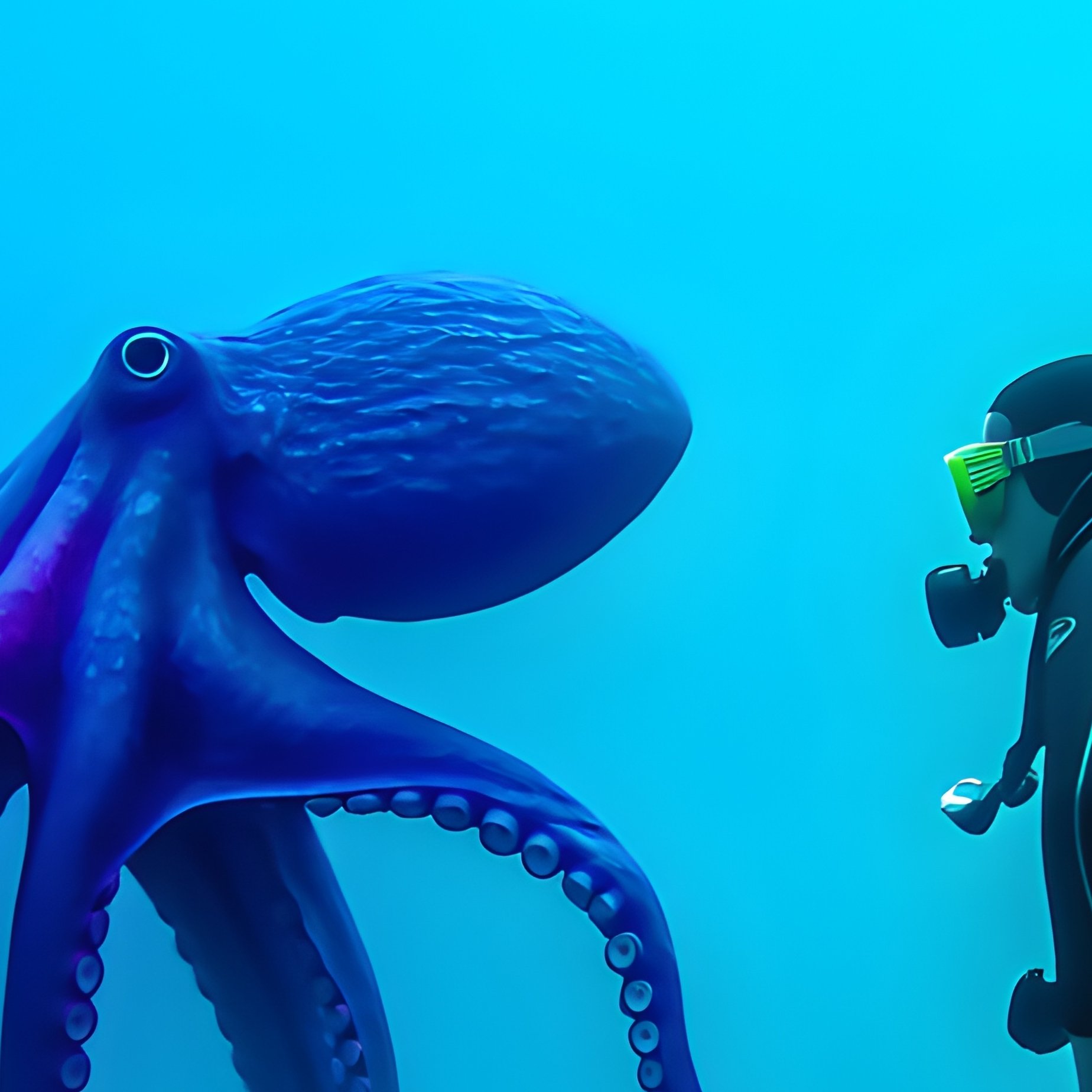 Peaceful Octopus Scuba Dive - Full Resolution Quality Preview