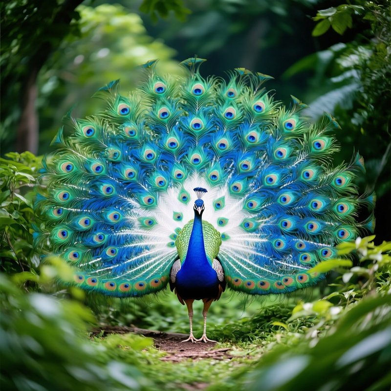 Peacock In Nature