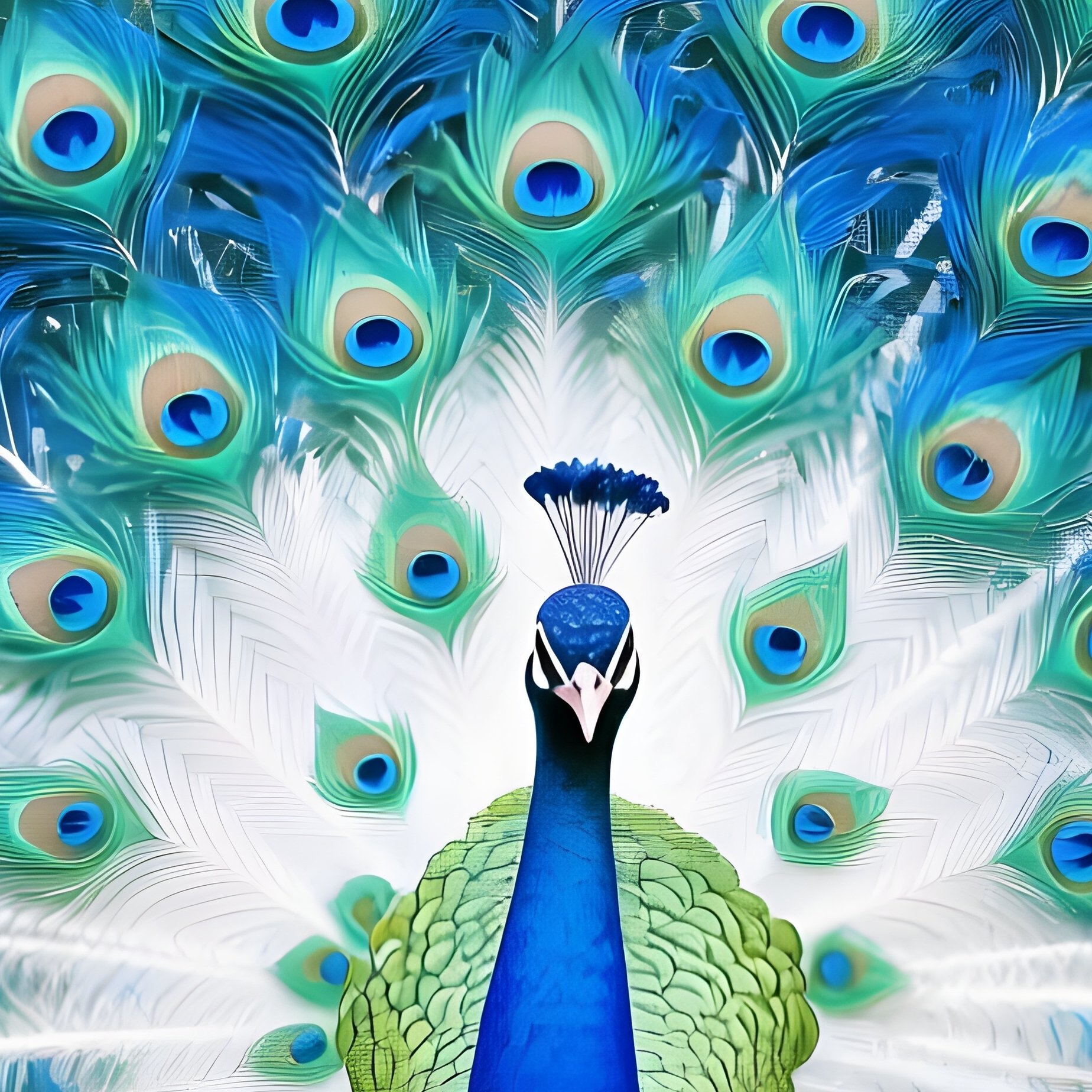 Peacock In Nature - Full Resolution Quality Preview