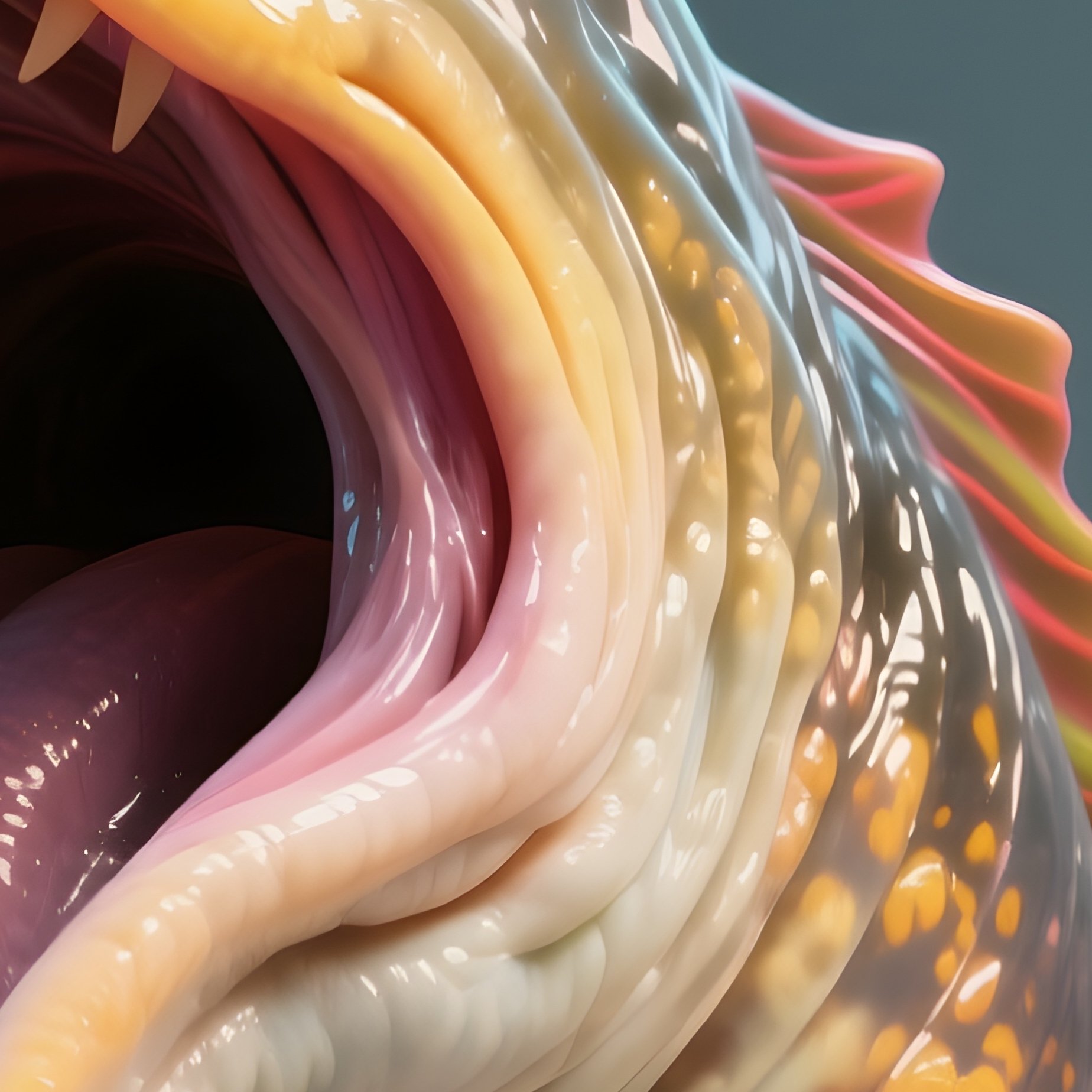 Pelican Eel – Enormous Pouchlike Jaw And Neon Ribbon Tail. - Full Resolution Quality Preview