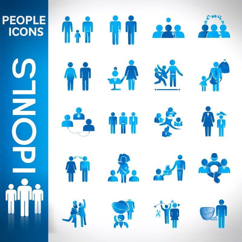 People Icons Set Icons People