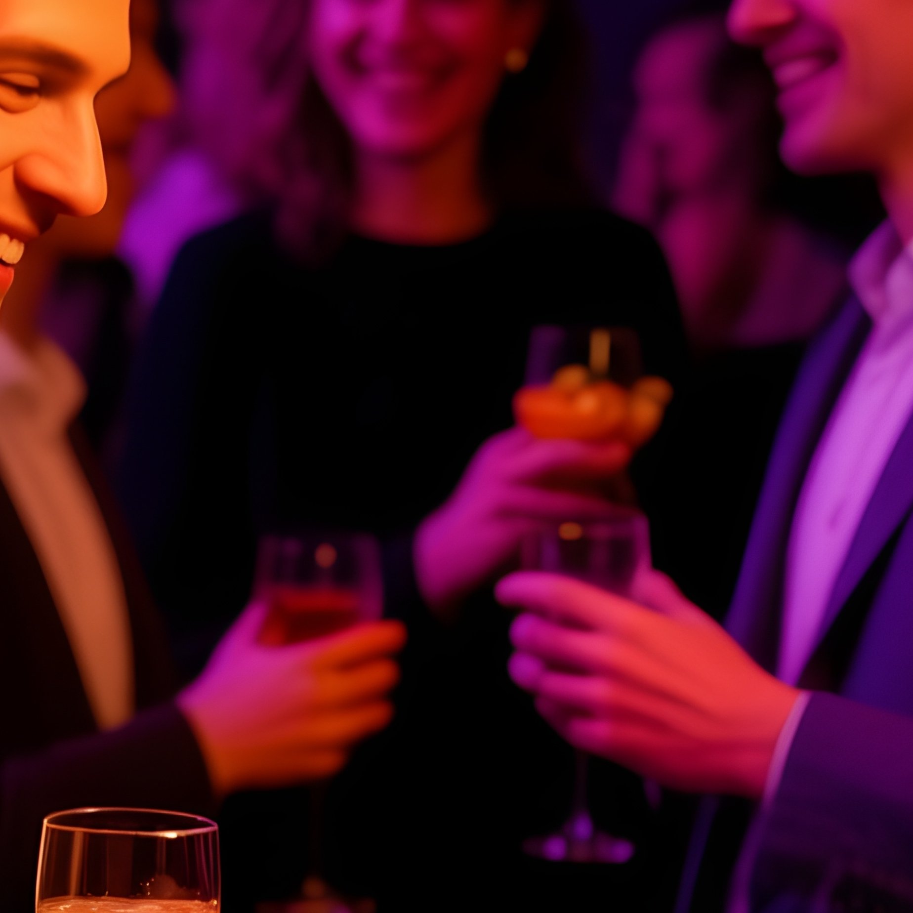 People Networking At Event Party - Full Resolution Quality Preview