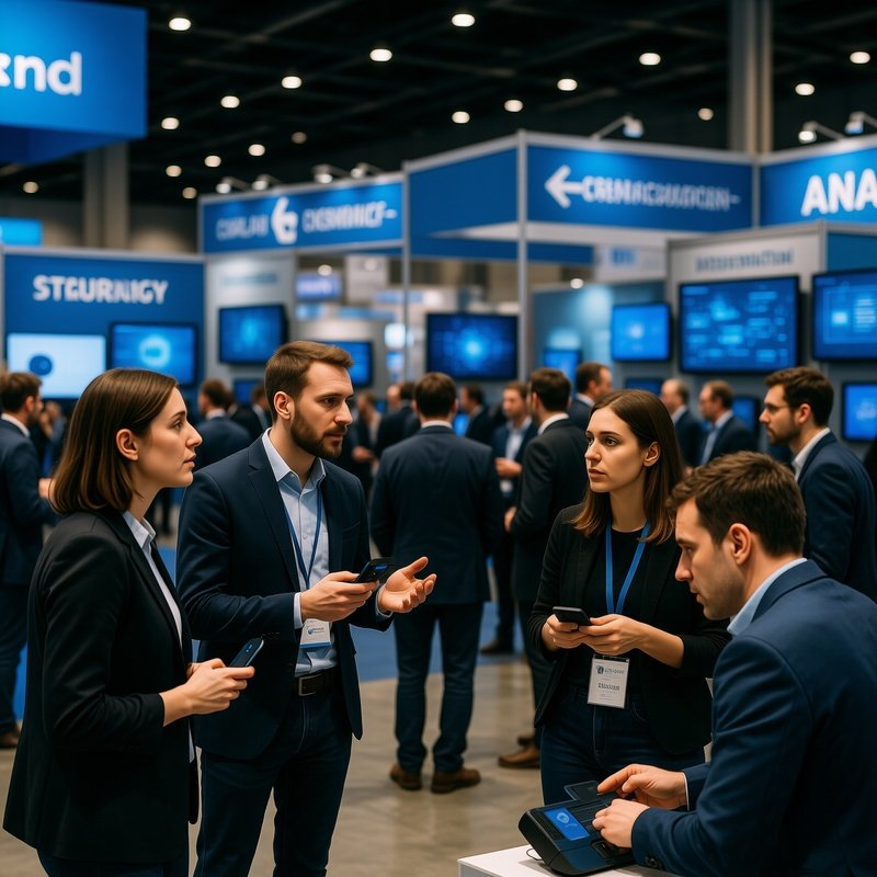 People Networking At Event Tech Expo