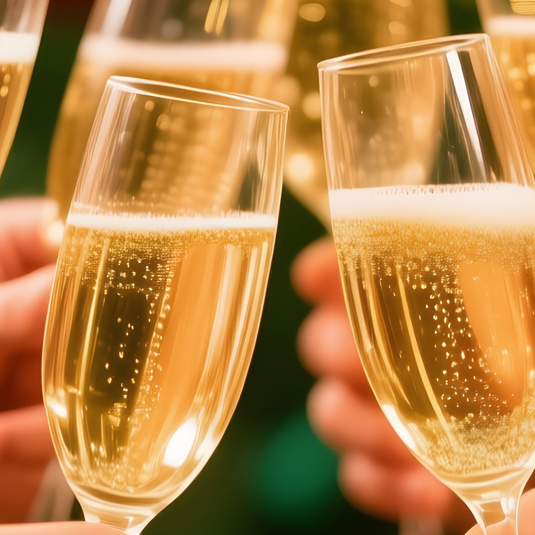 People Toasting Champagne Glasses Celebration Christmas - Full Resolution Quality Preview