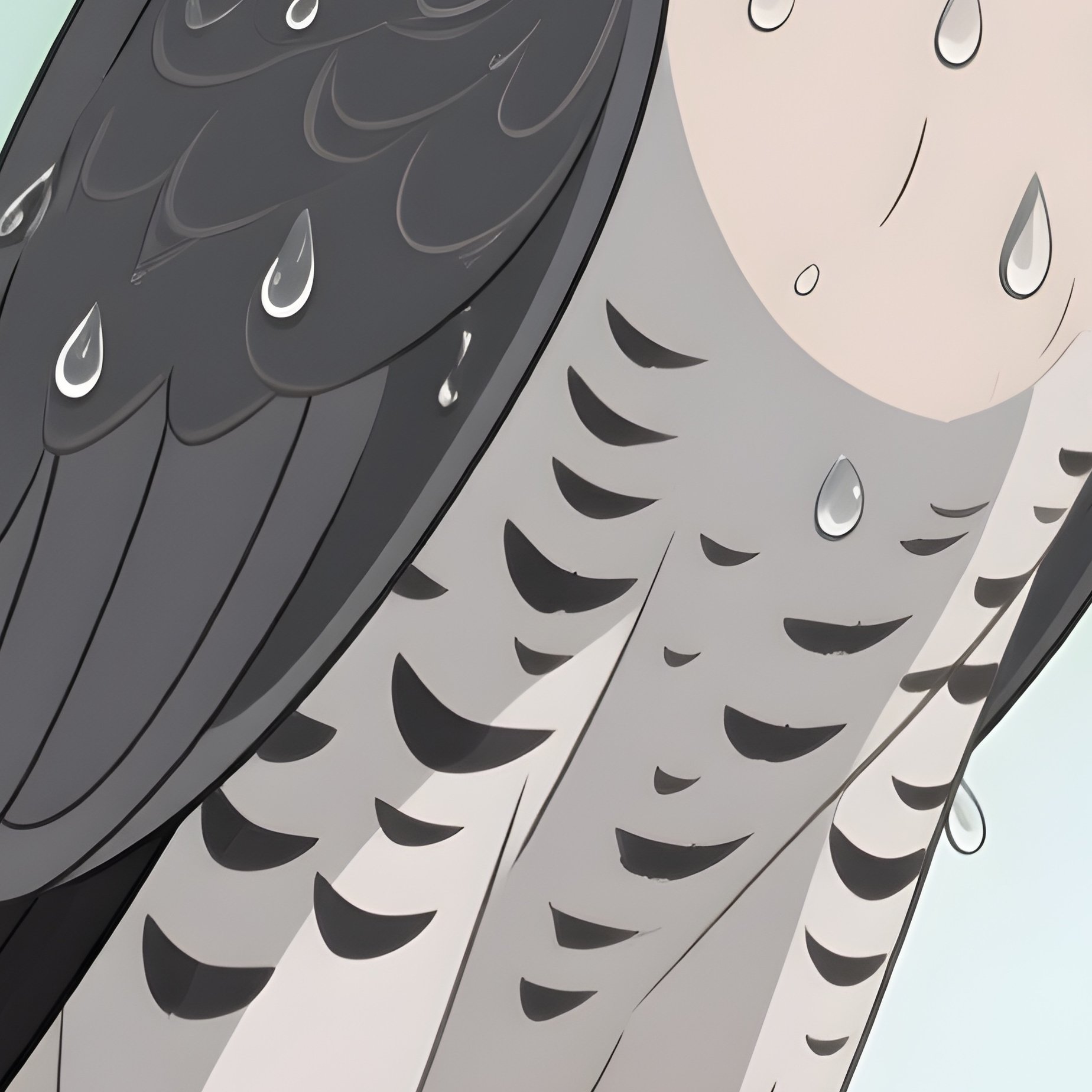 Peregrine Falcon After Rain Movie - Full Resolution Quality Preview