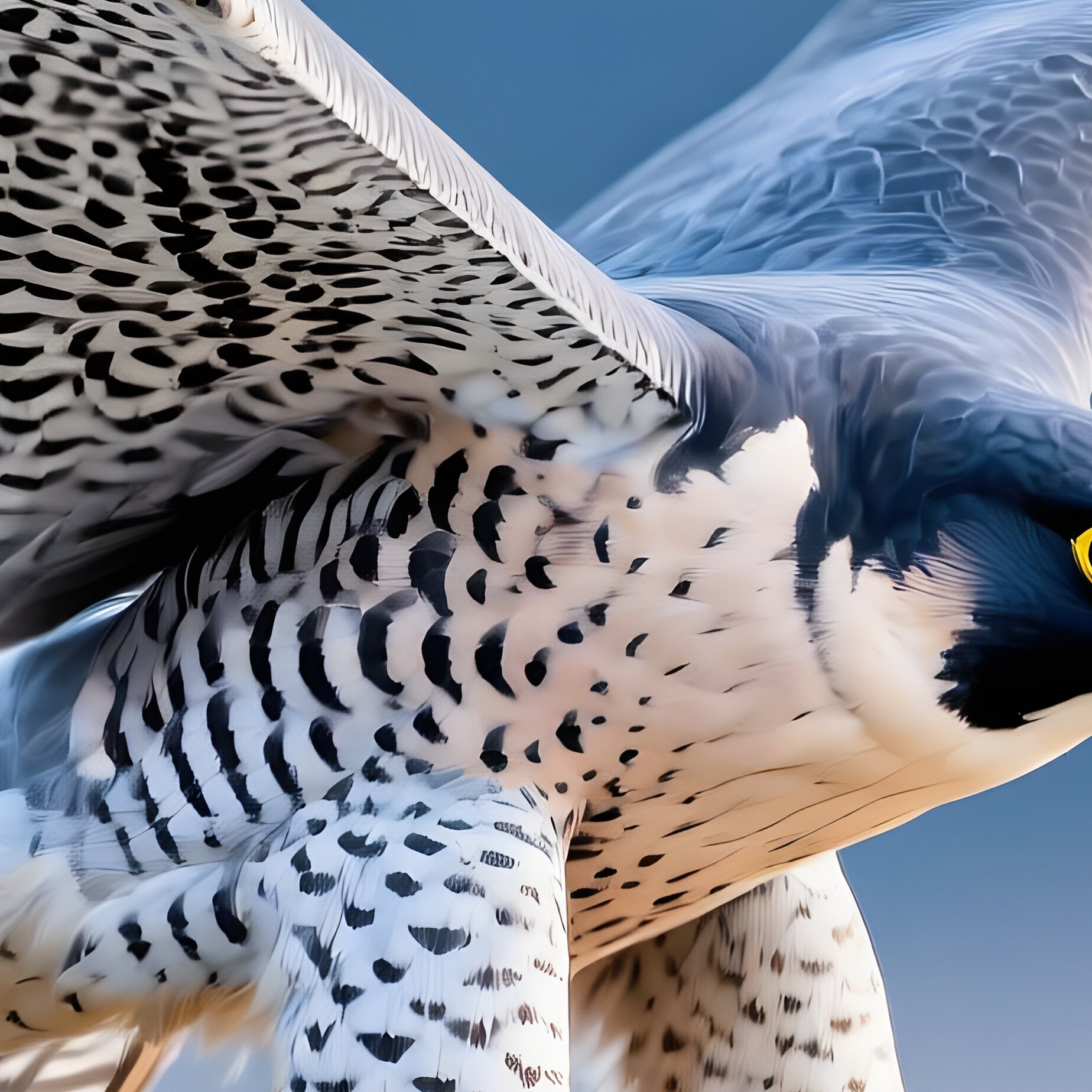 Peregrine Falcon Hunting Scene - Full Resolution Quality Preview