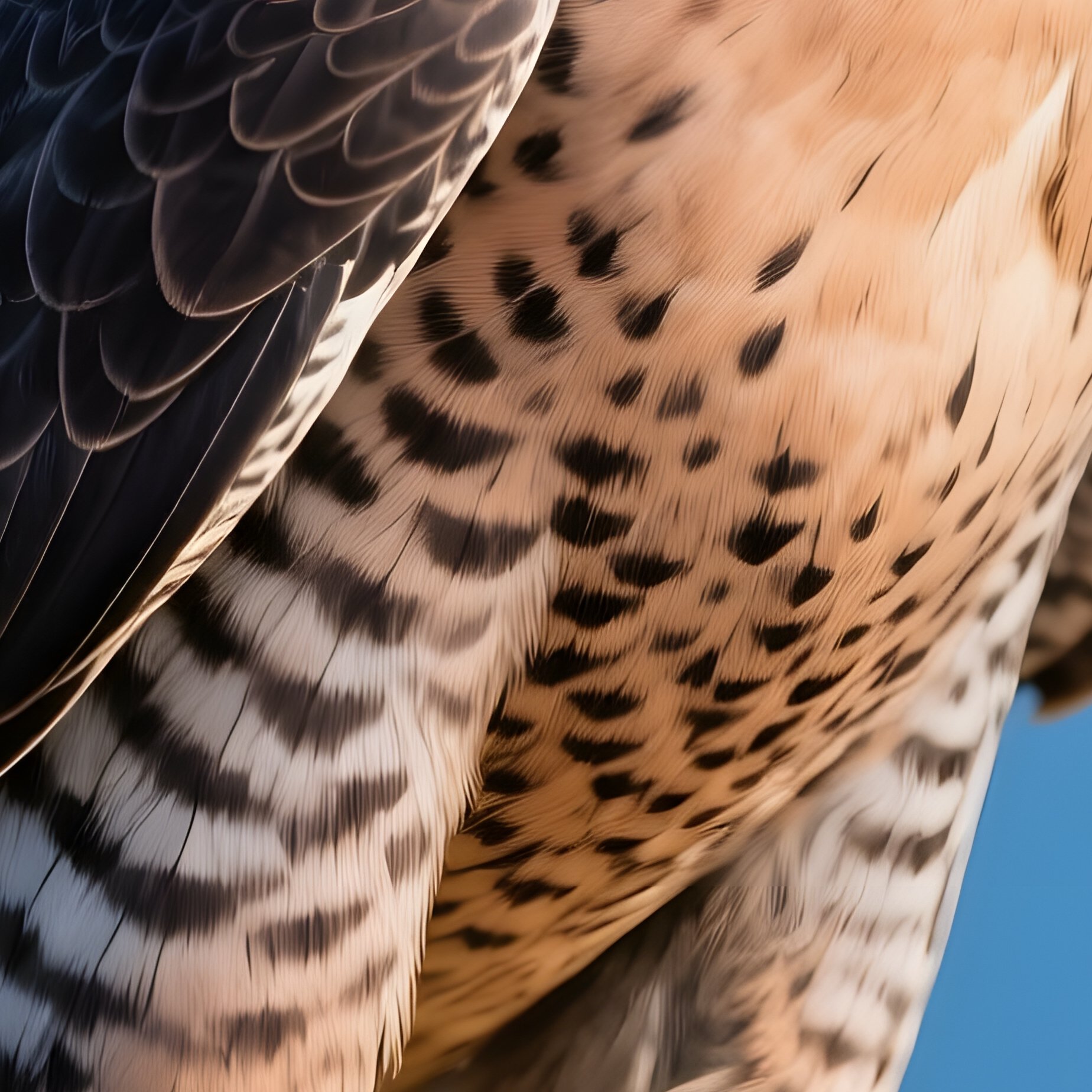 Peregrine Falcon Perched On Prey - Full Resolution Quality Preview
