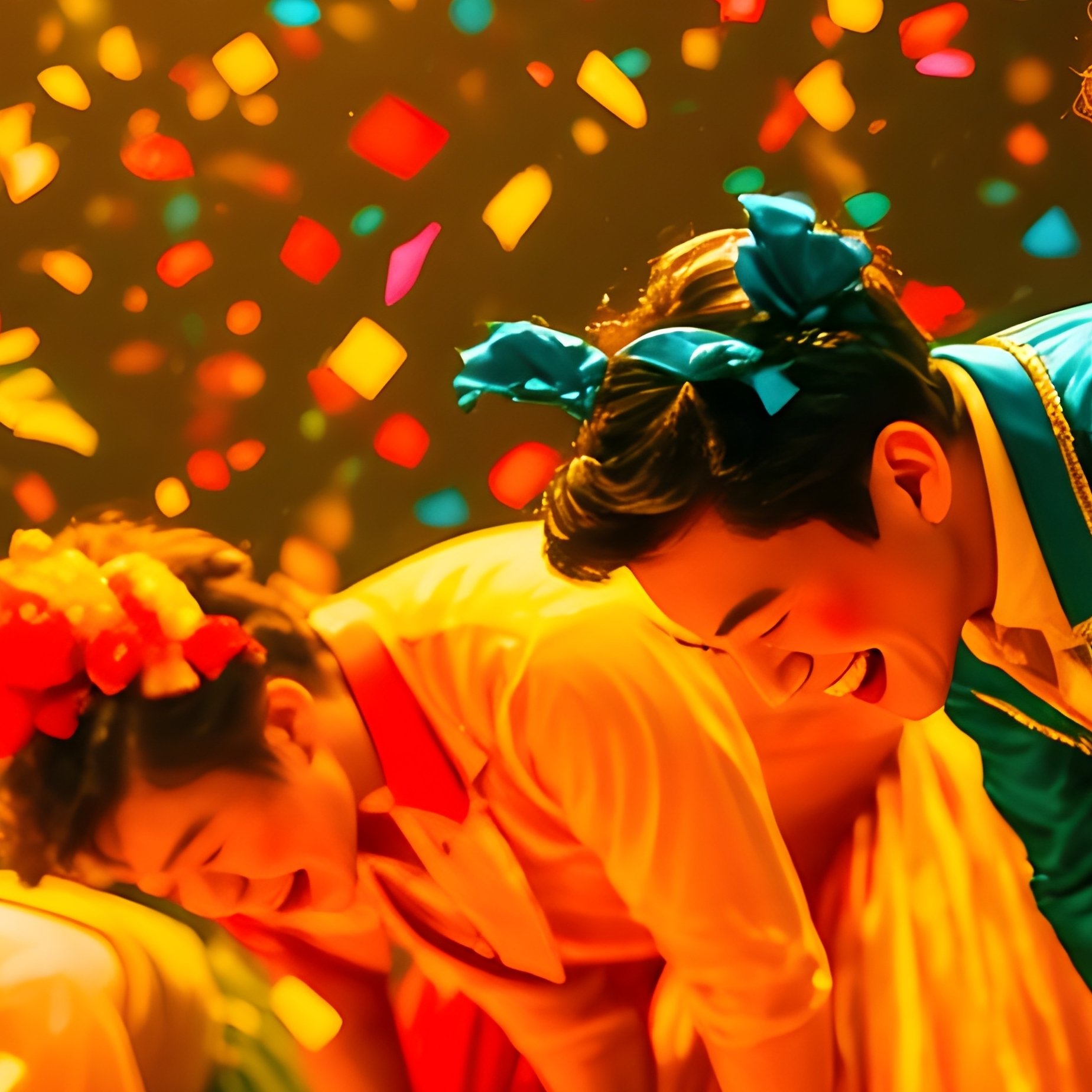 Performers Bowing Confetti - Full Resolution Quality Preview