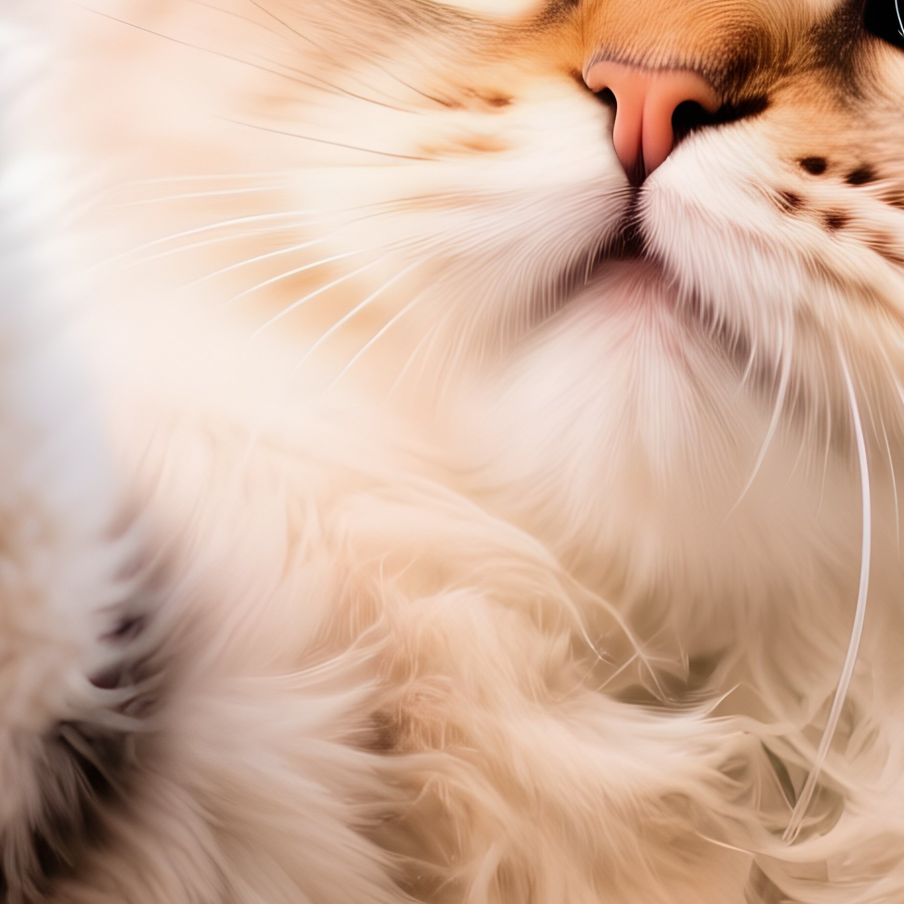 Persian Cat Batting At Something With One Paw - Full Resolution Quality Preview