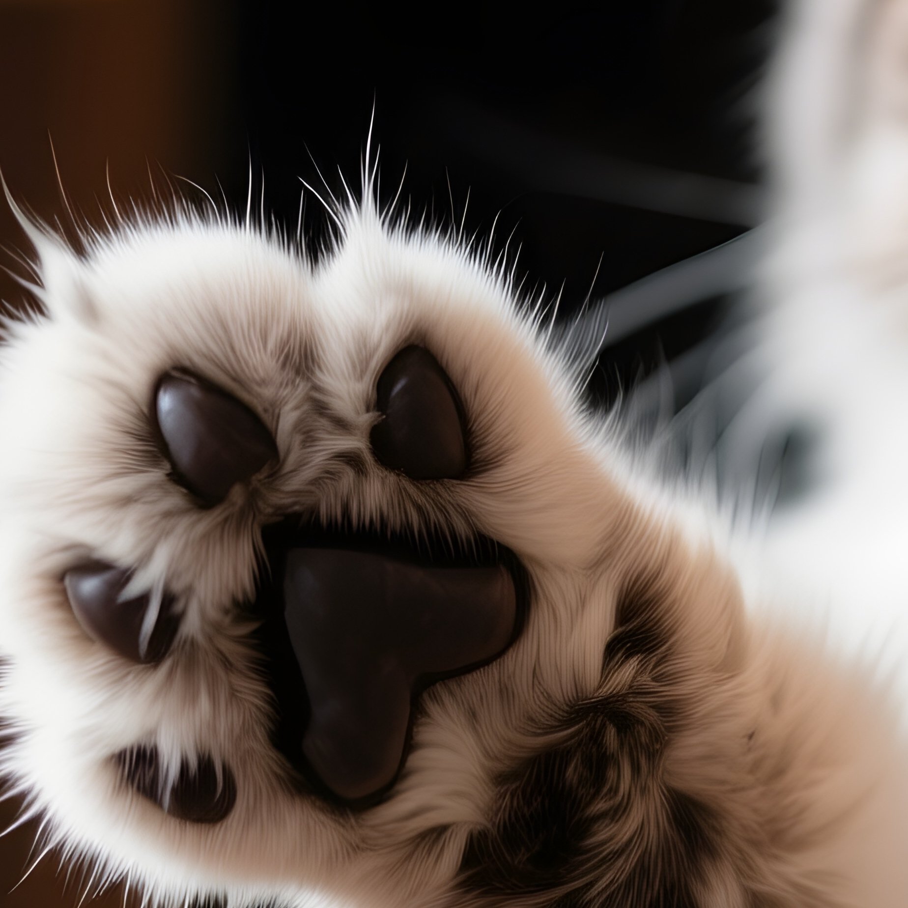 Persian Cat Paw Reach - Full Resolution Quality Preview
