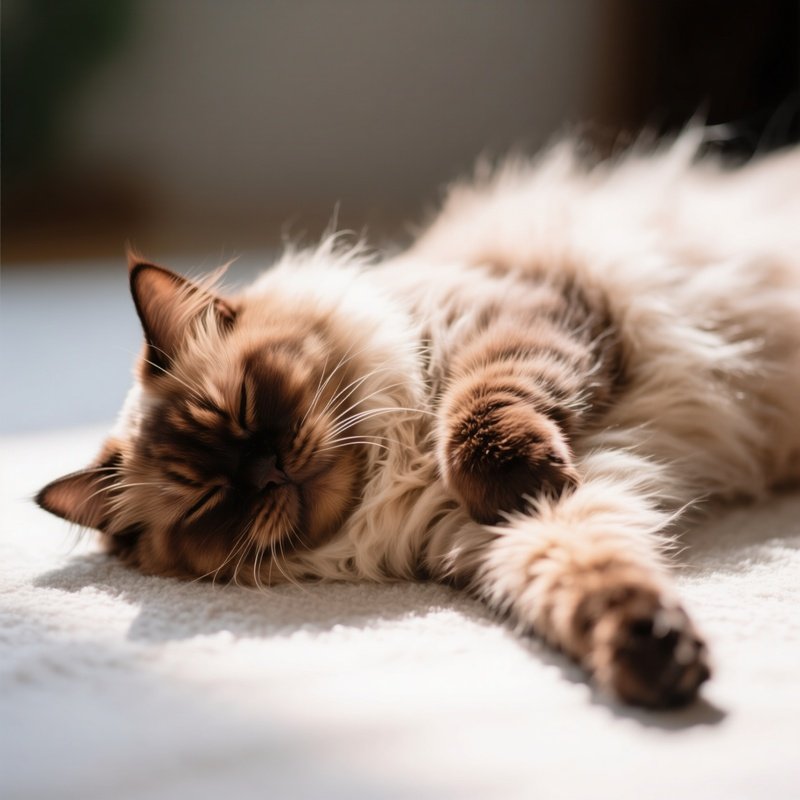 Persian Cat Superman Pose