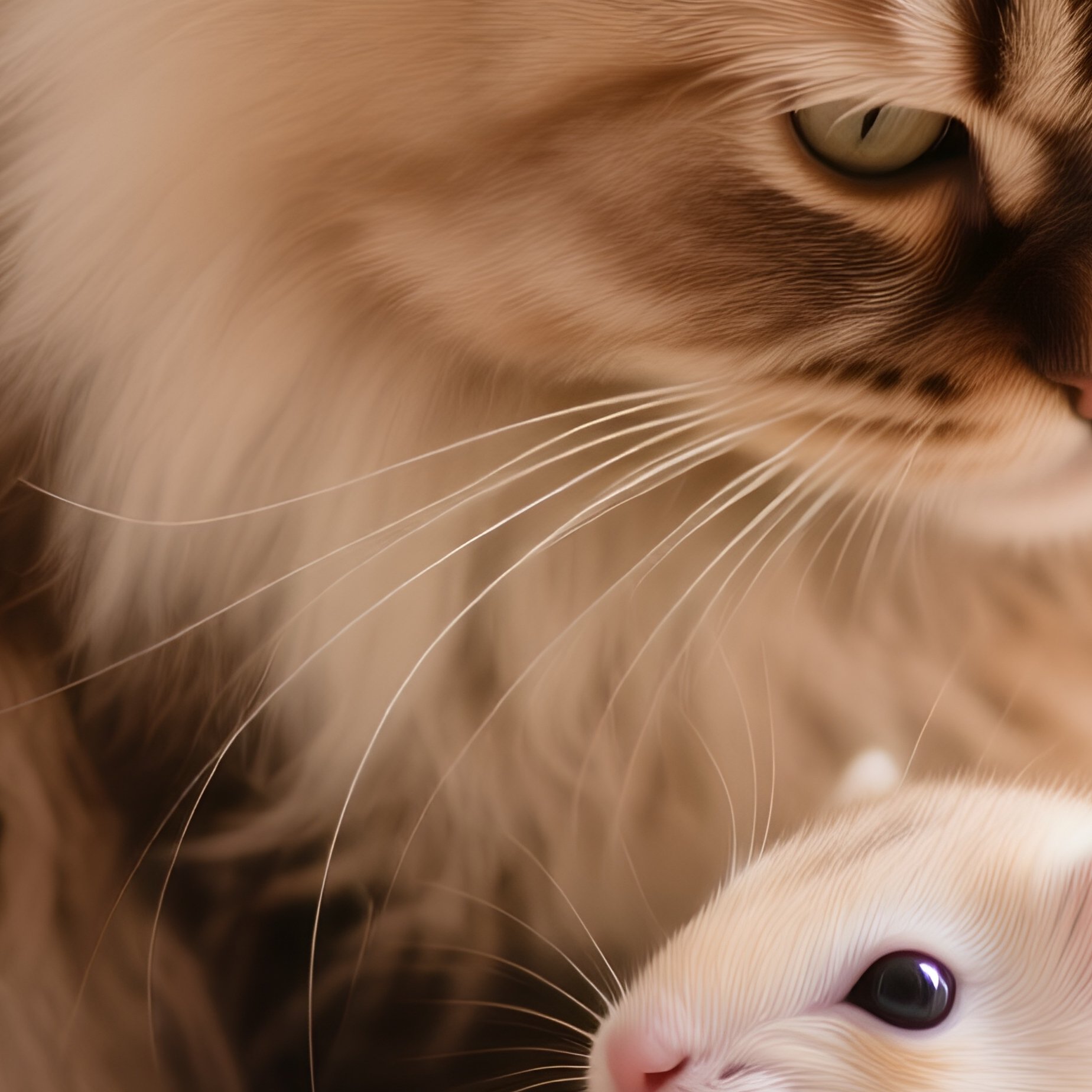 Persian Cat Tail Around Animal - Full Resolution Quality Preview