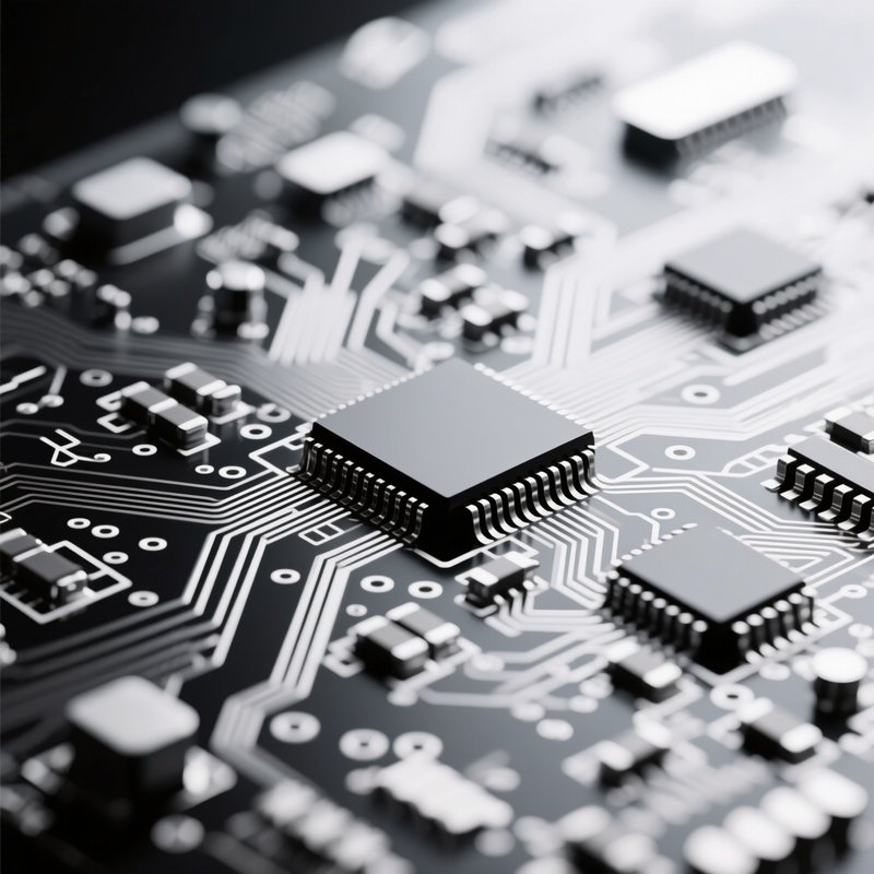 Photorealistic Abstract Circuit Board