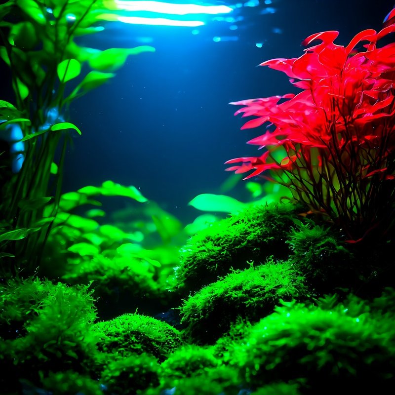 Photorealistic Aquascape Moss Plants Led Light