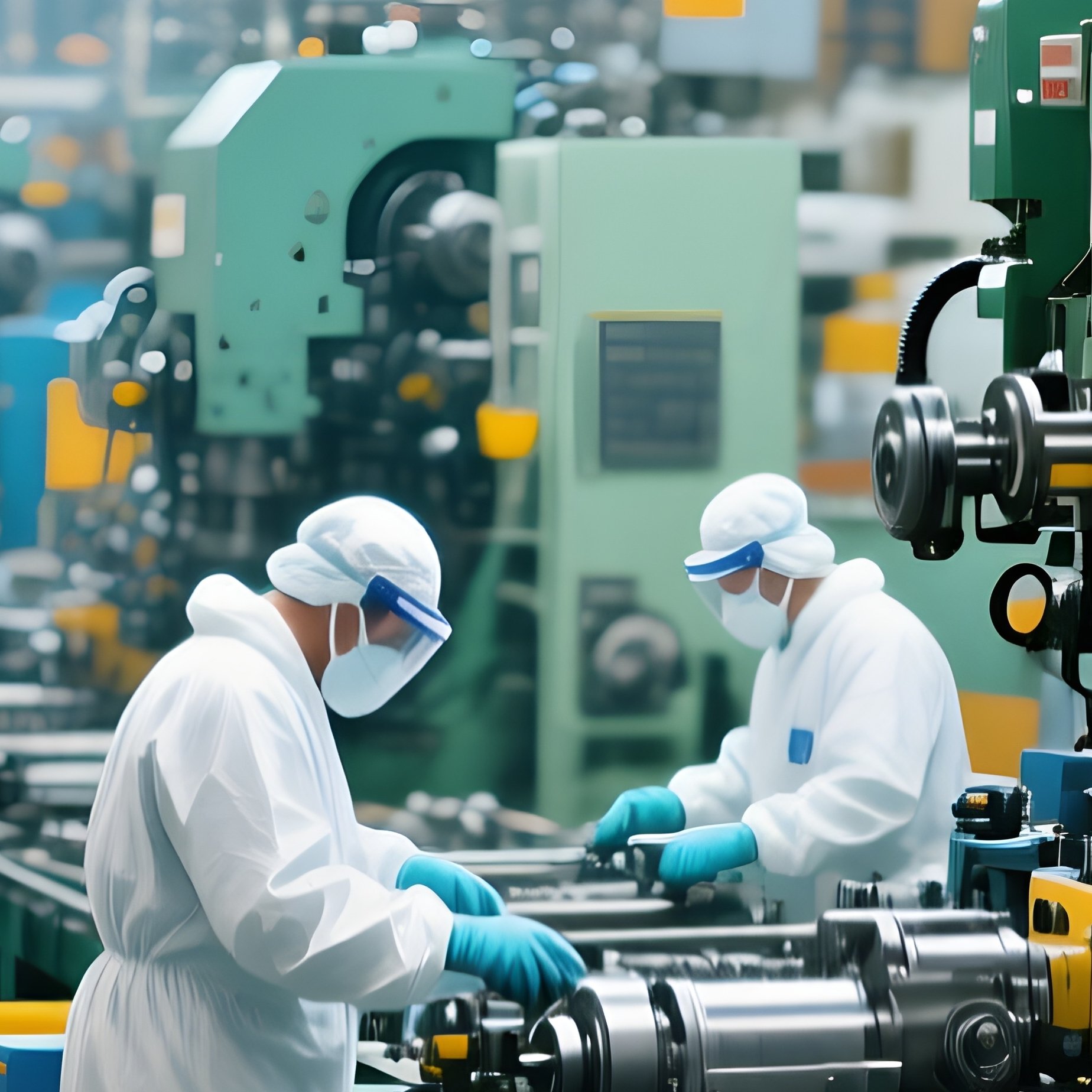 Photorealistic Assembly Line - Full Resolution Quality Preview