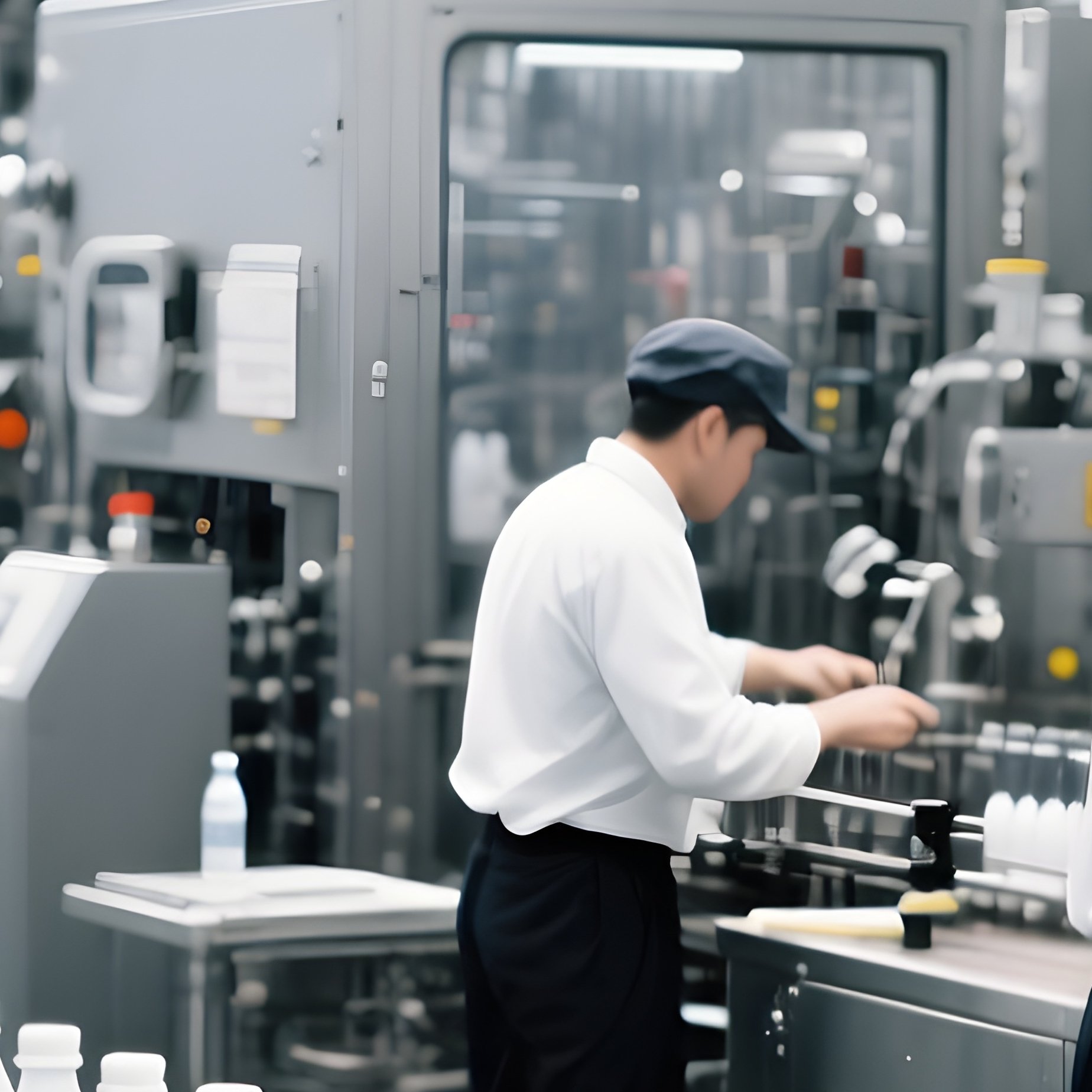 Photorealistic Beverage Bottling Plant - Full Resolution Quality Preview