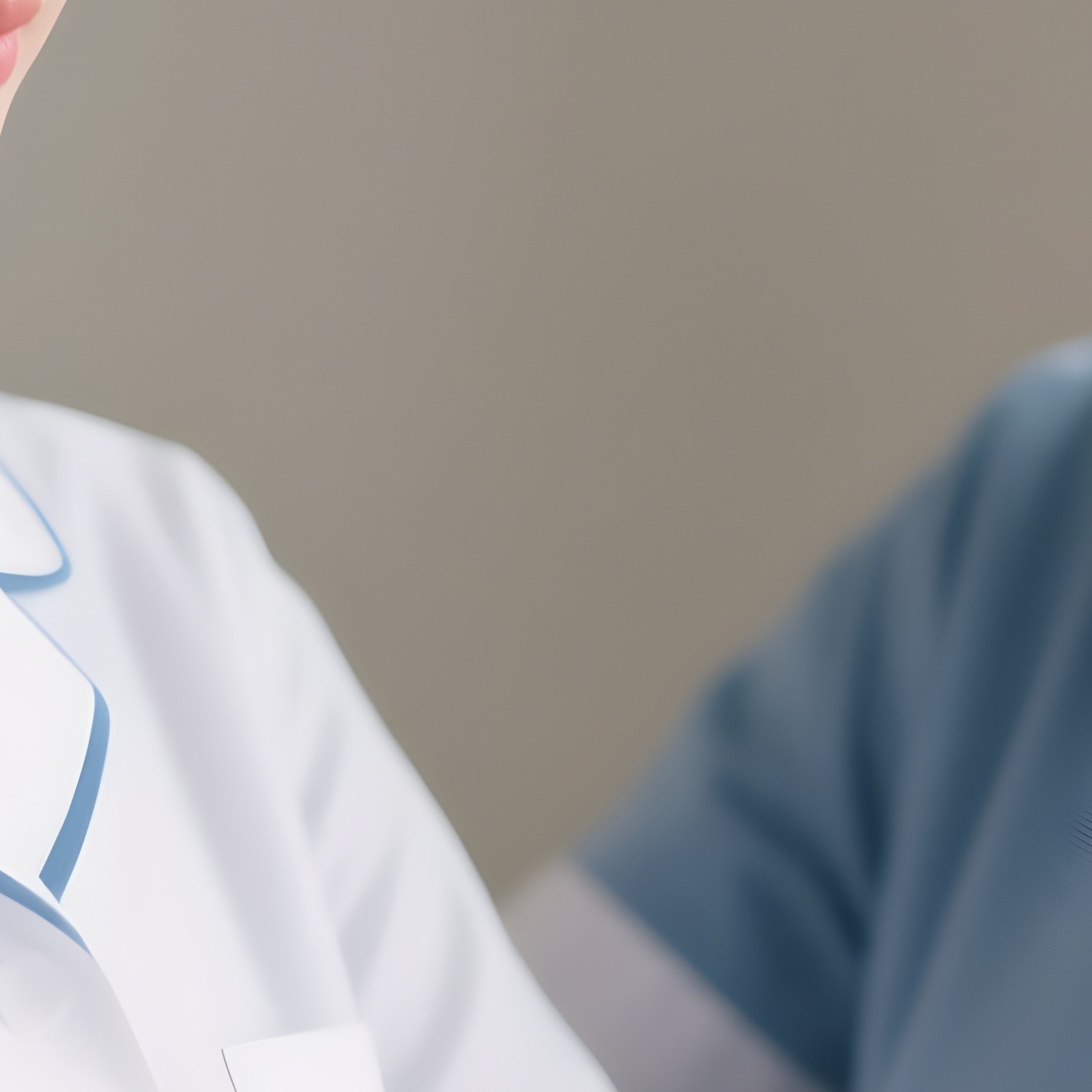 Photorealistic Caregiver Assisting With Gentle Arm Exercises - Full Resolution Quality Preview