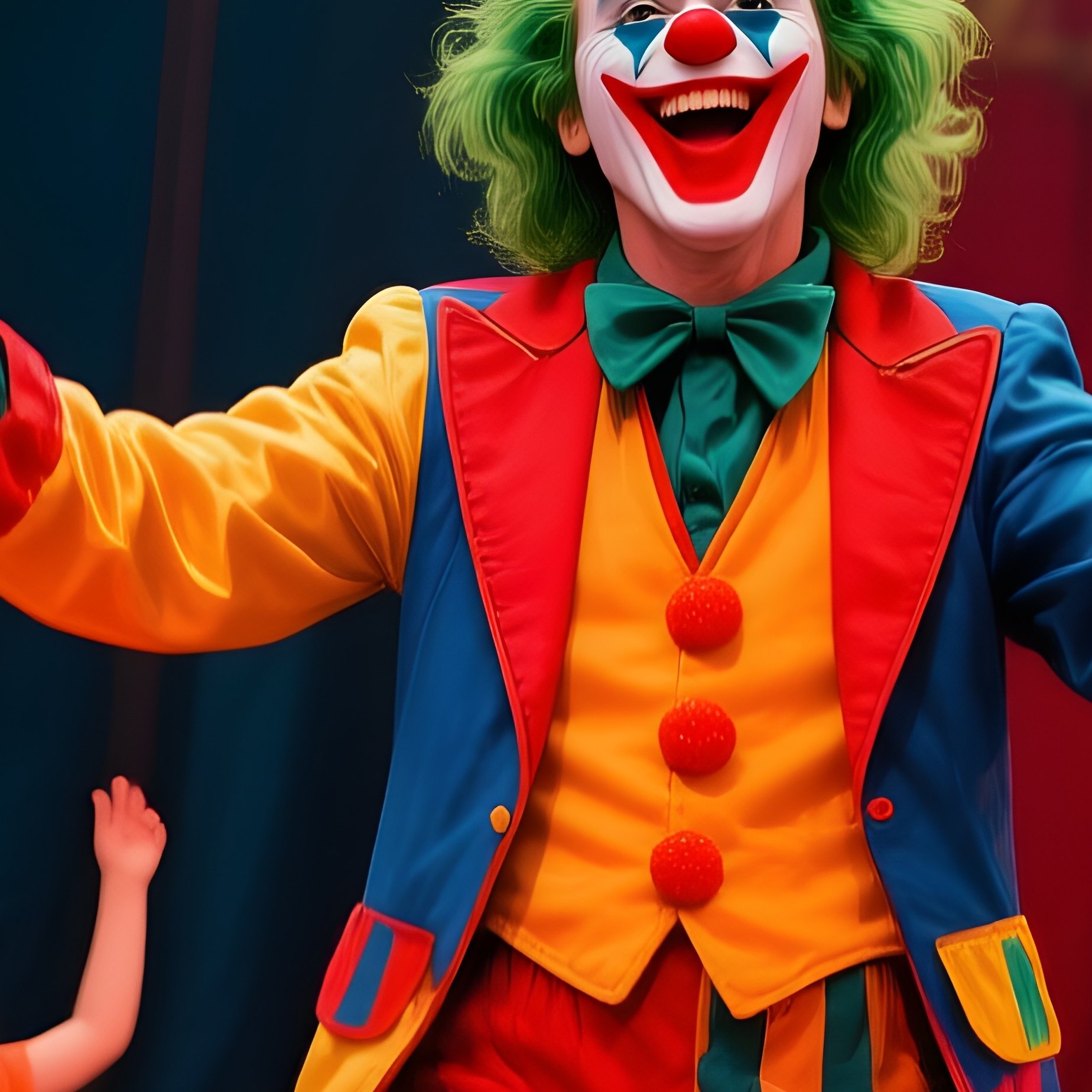 Photorealistic Clown Balloon Animal Show 2 - Full Resolution Quality Preview