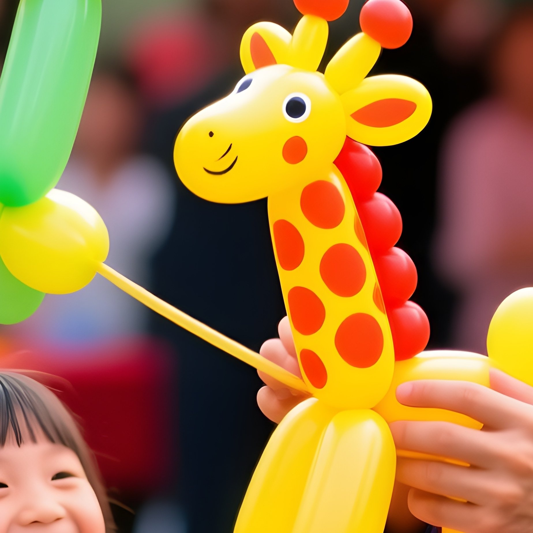 Photorealistic Clown Balloon Animal Show - Full Resolution Quality Preview