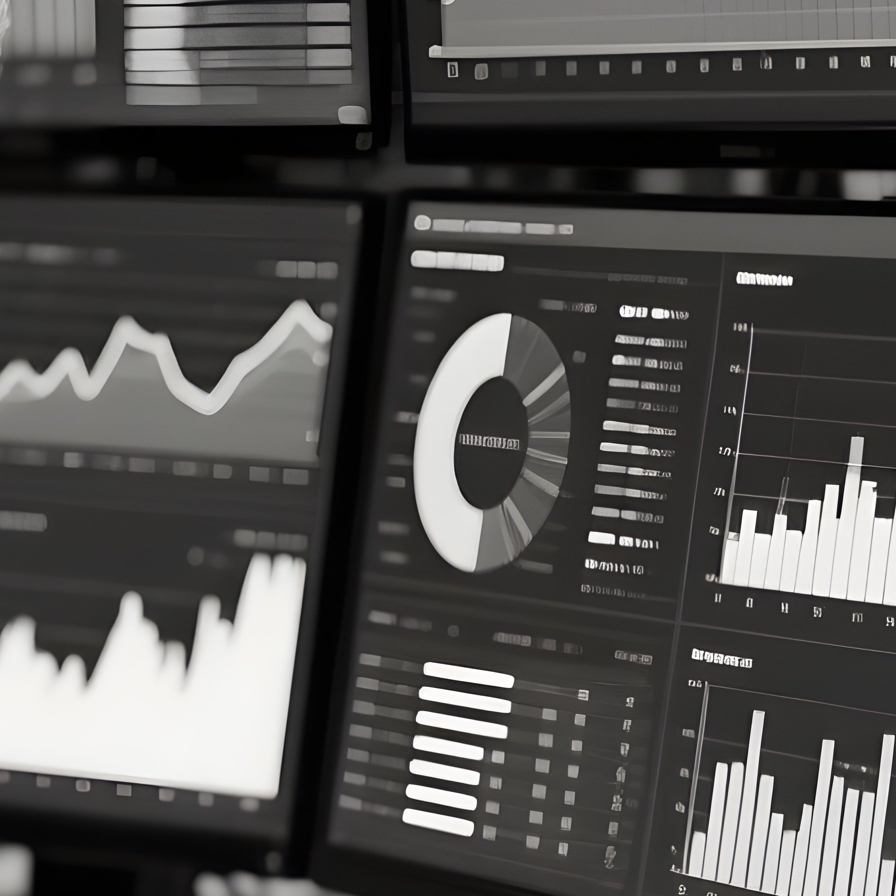 Photorealistic Data Analyst Studying Graphs 2 - Full Resolution Quality Preview