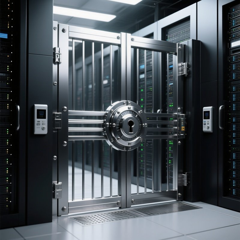 Photorealistic Datacenter Security Gate