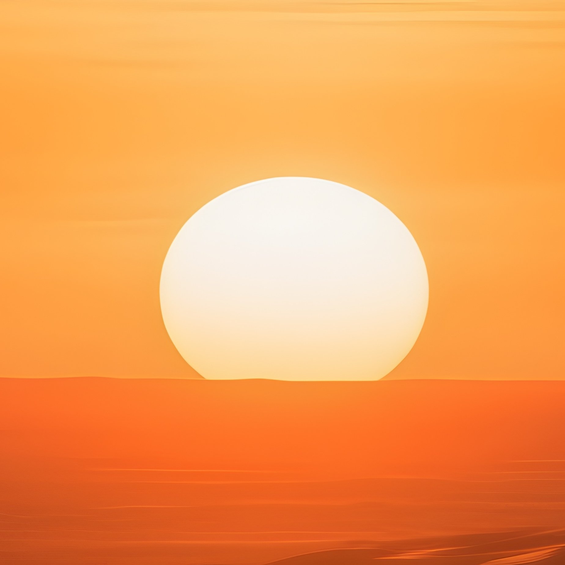 Photorealistic Desert Rising Sun - Full Resolution Quality Preview