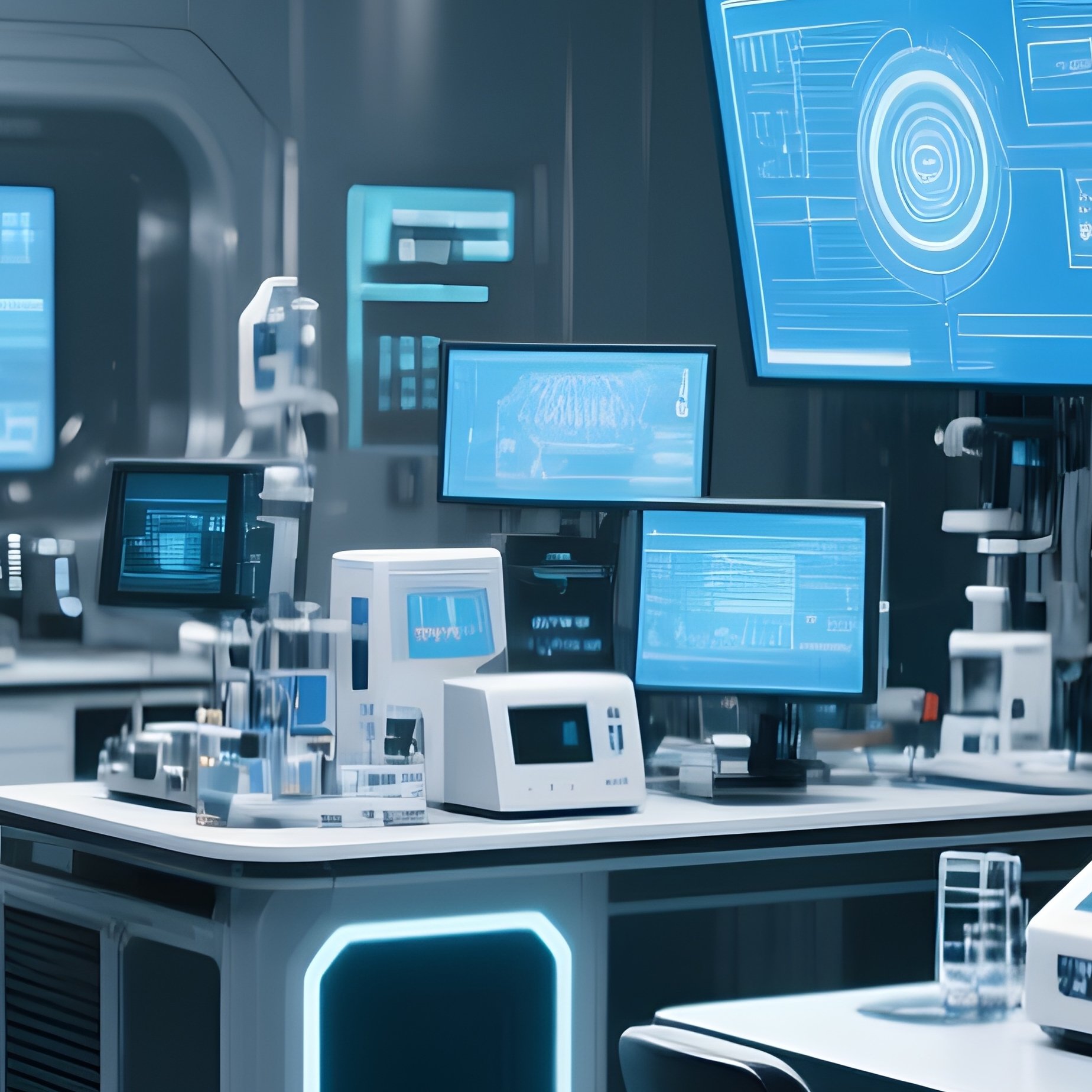 Photorealistic Digital Innovation Lab With Multiple Devices - Full Resolution Quality Preview