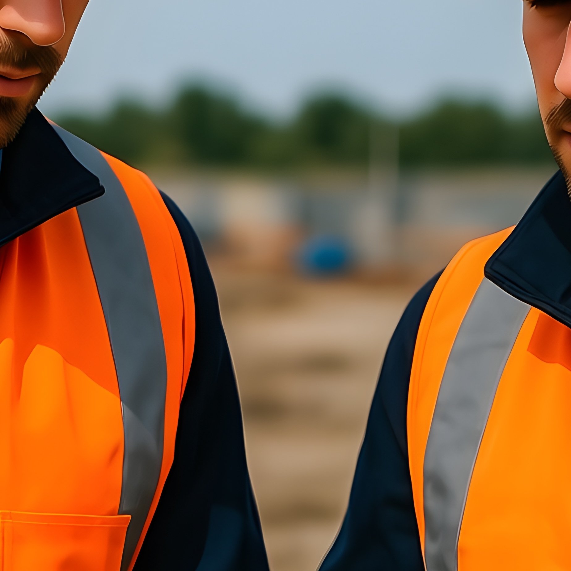 Photorealistic Engineers Inspecting Site - Full Resolution Quality Preview