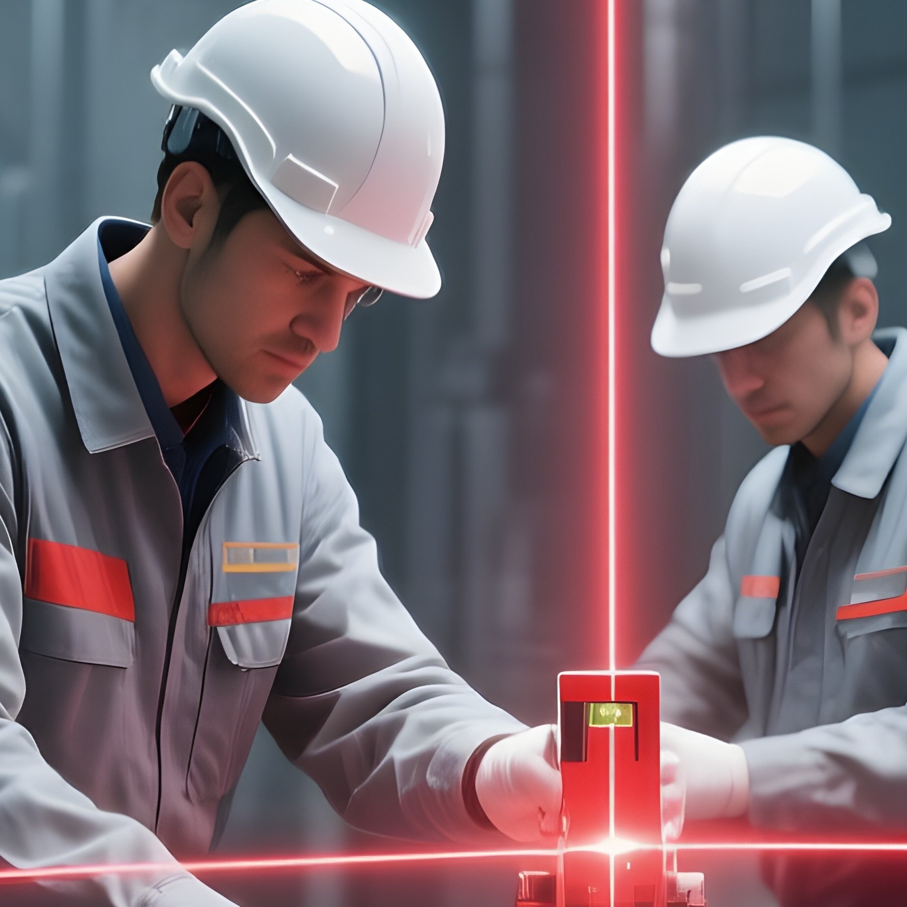 Photorealistic Engineers Laser Level Science Fiction - Full Resolution Quality Preview