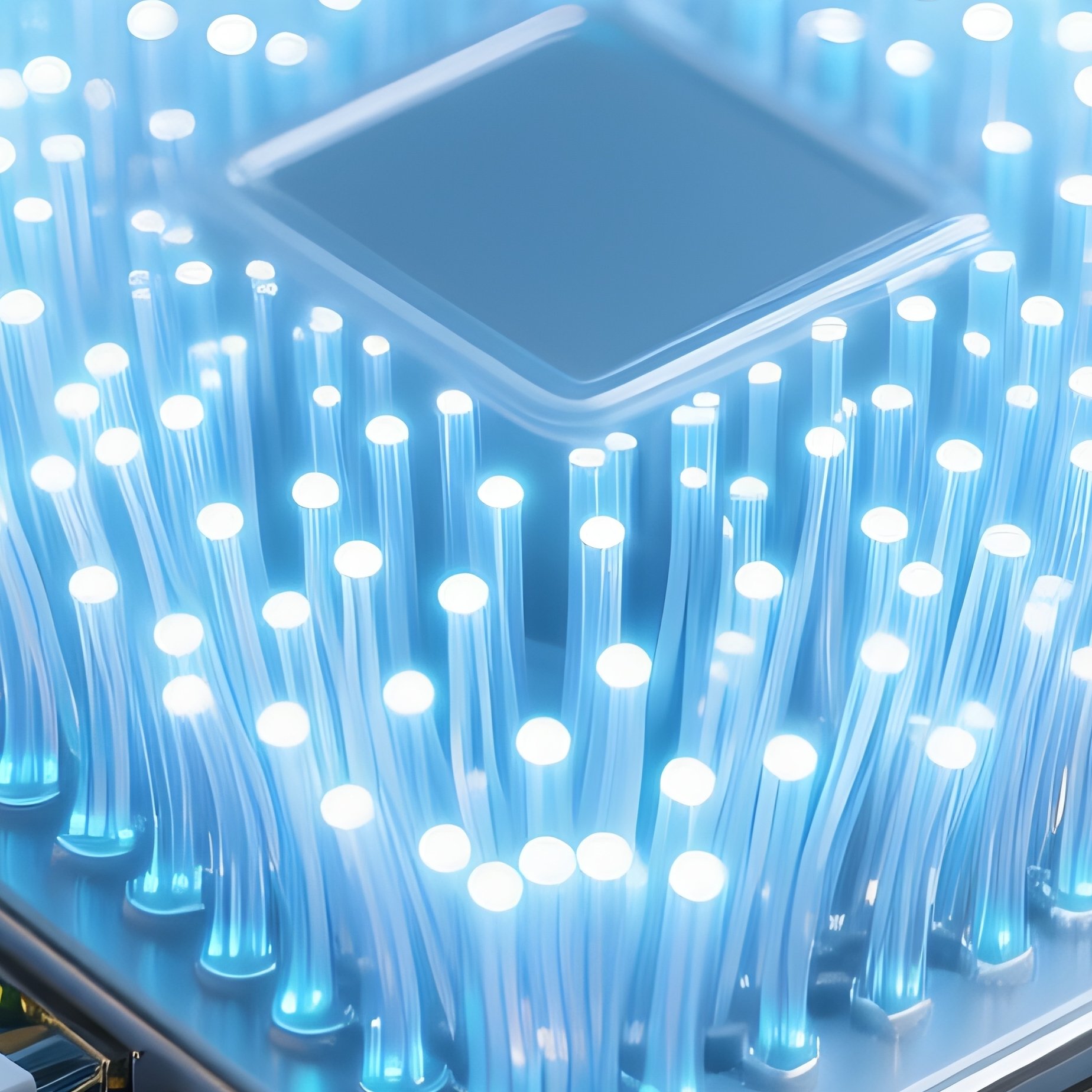 Photorealistic Fiber Optic Hub - Full Resolution Quality Preview