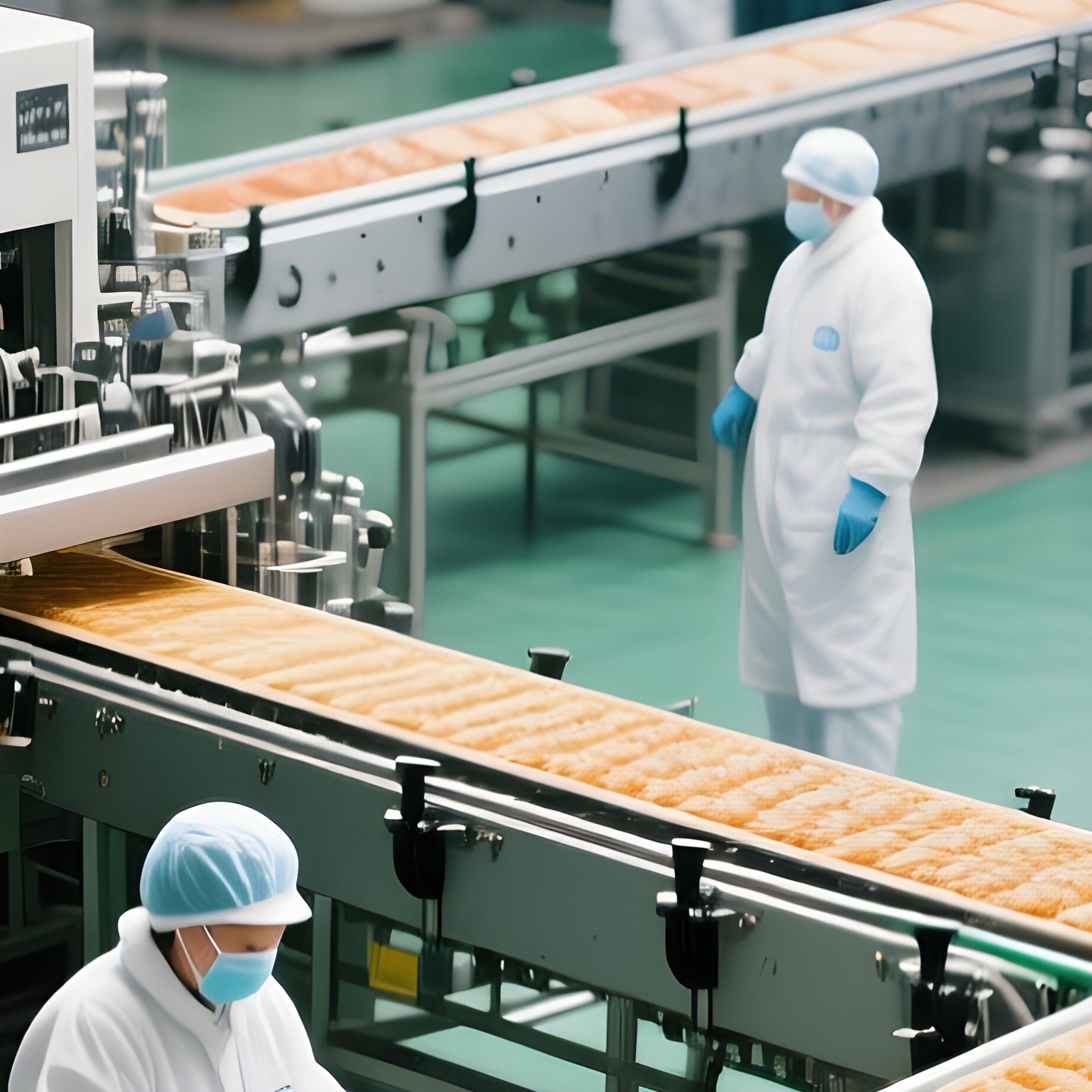 Photorealistic Food Production Line - Full Resolution Quality Preview