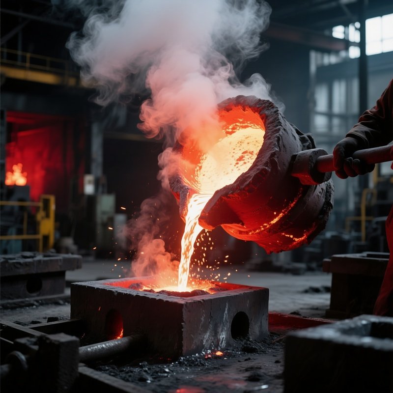 Photorealistic_Foundry_Pouring_Molten_Metal
