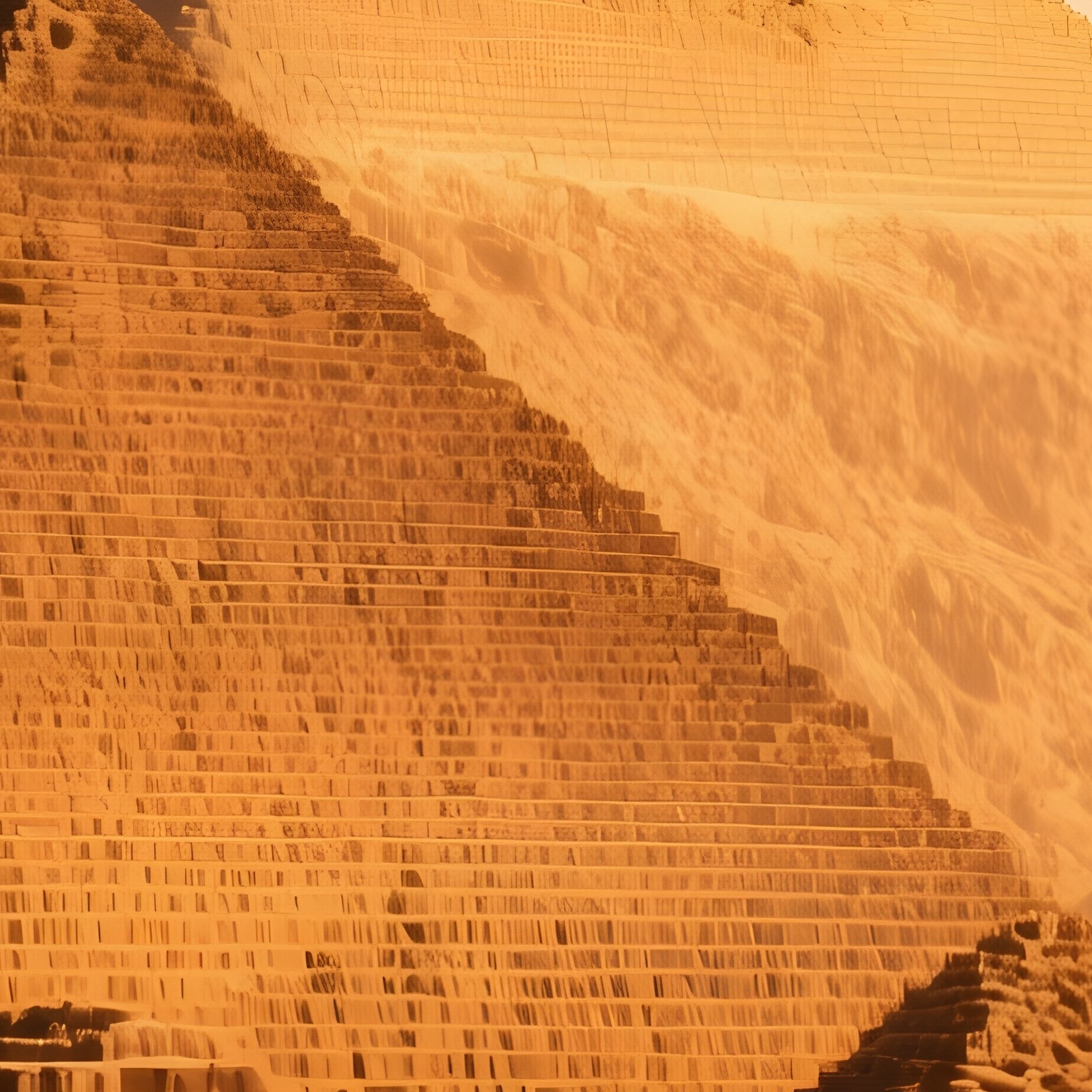 Photorealistic Golden Hour Pyramid Sand - Full Resolution Quality Preview