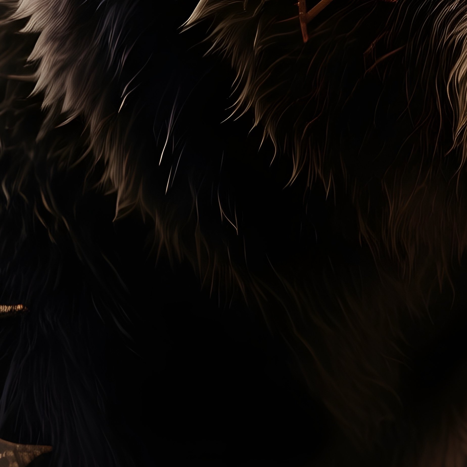 Photorealistic Image: A Demon Bear With Rune Covered Hide. - Full Resolution Quality Preview