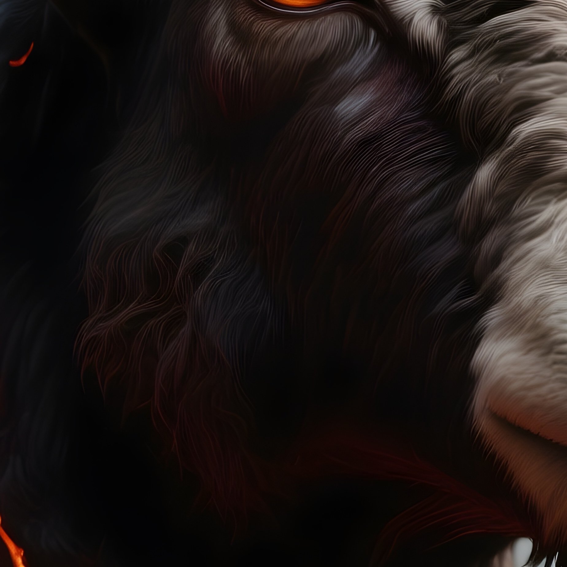 Photorealistic Image: A Demon Ram With Lava Dripping From Its Horns. - Full Resolution Quality Preview