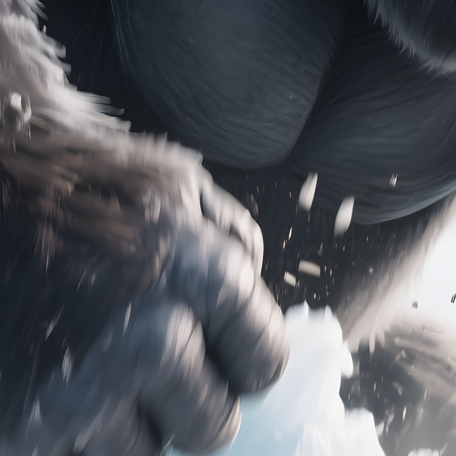 Photorealistic Image: A Giant Frost Ape Pounding Glaciers Into Dust. - Full Resolution Quality Preview