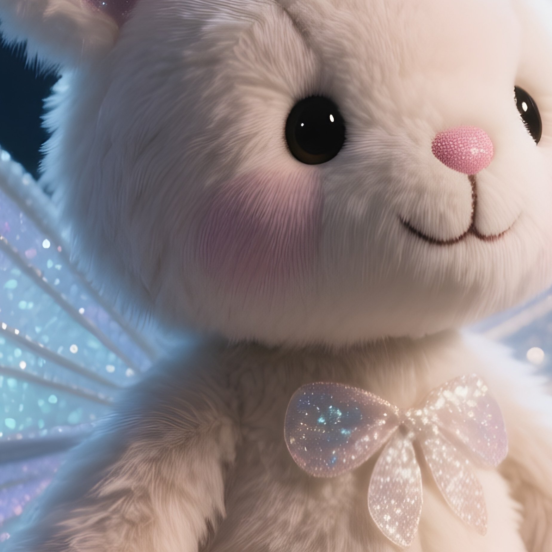 Photorealistic Image: A Jellycat Fairy Shimmering Under Moonlight. - Full Resolution Quality Preview