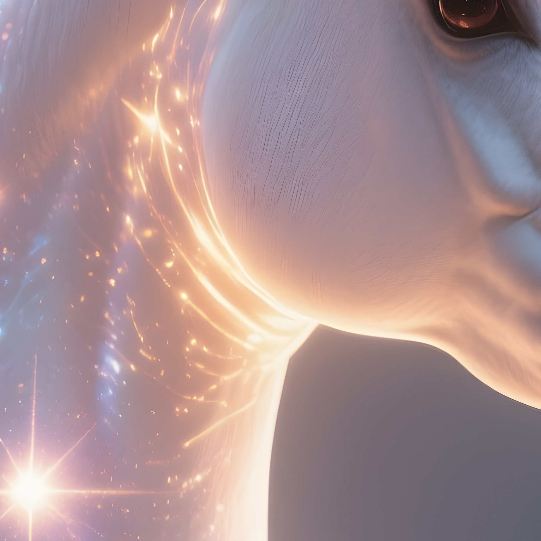 Photorealistic Image: A Radiant Unicorn Forged From Celestial Light. - Full Resolution Quality Preview