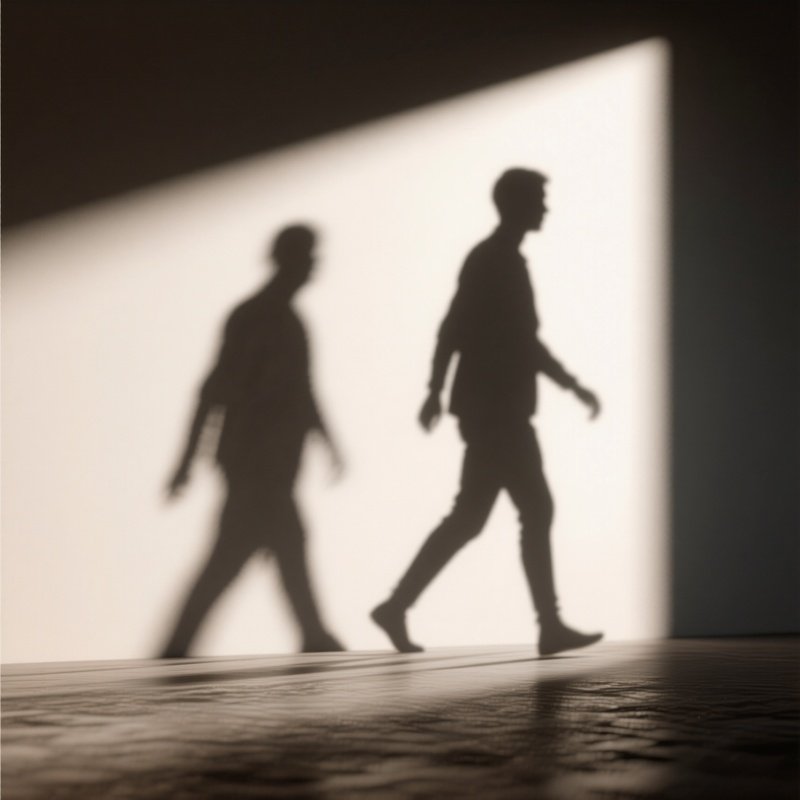 Photorealistic Image: A Shadow Caster Creating Silhouettes That Move On Their Own.