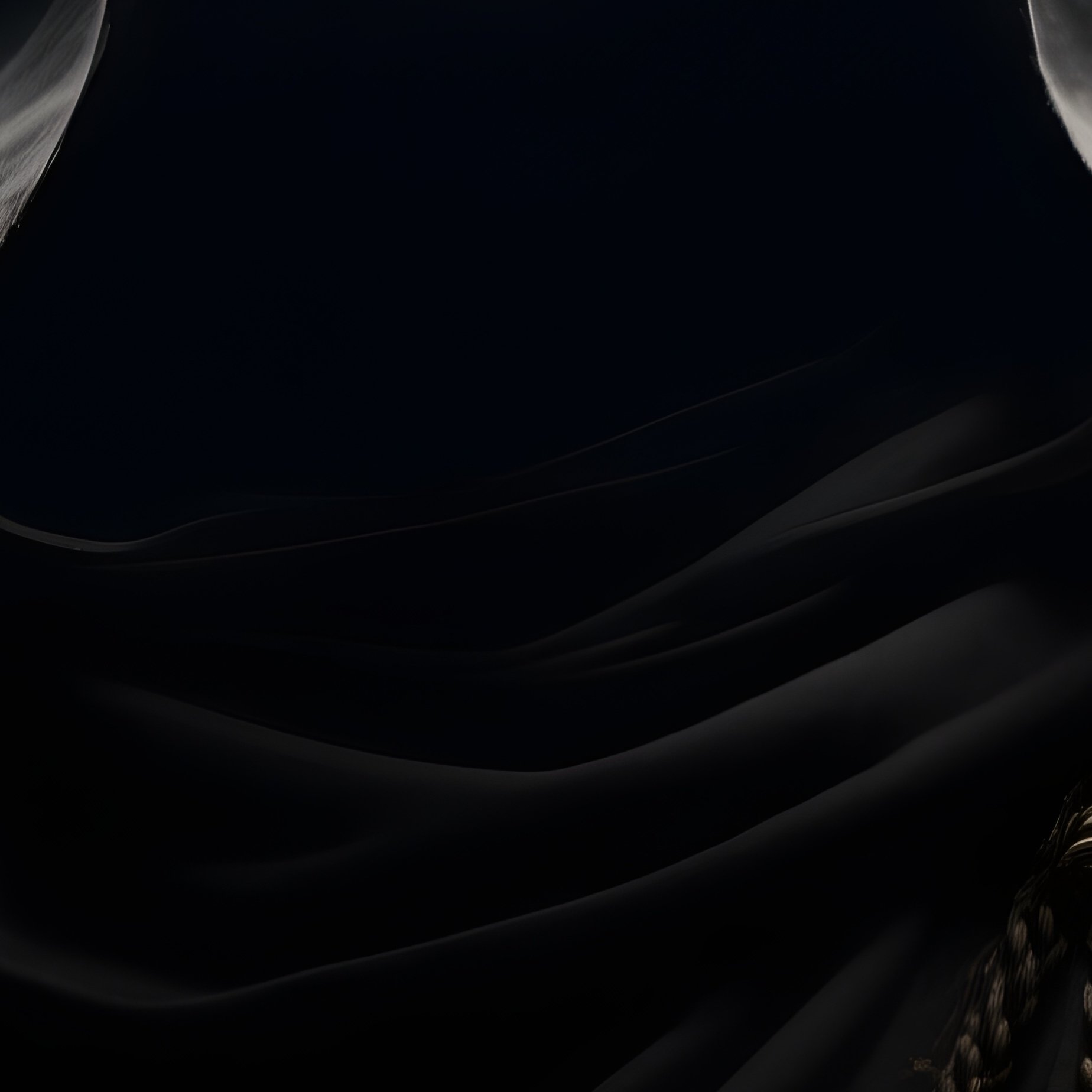 Photorealistic Image: A Shadow Monk Blending Seamlessly Into Darkness. - Full Resolution Quality Preview