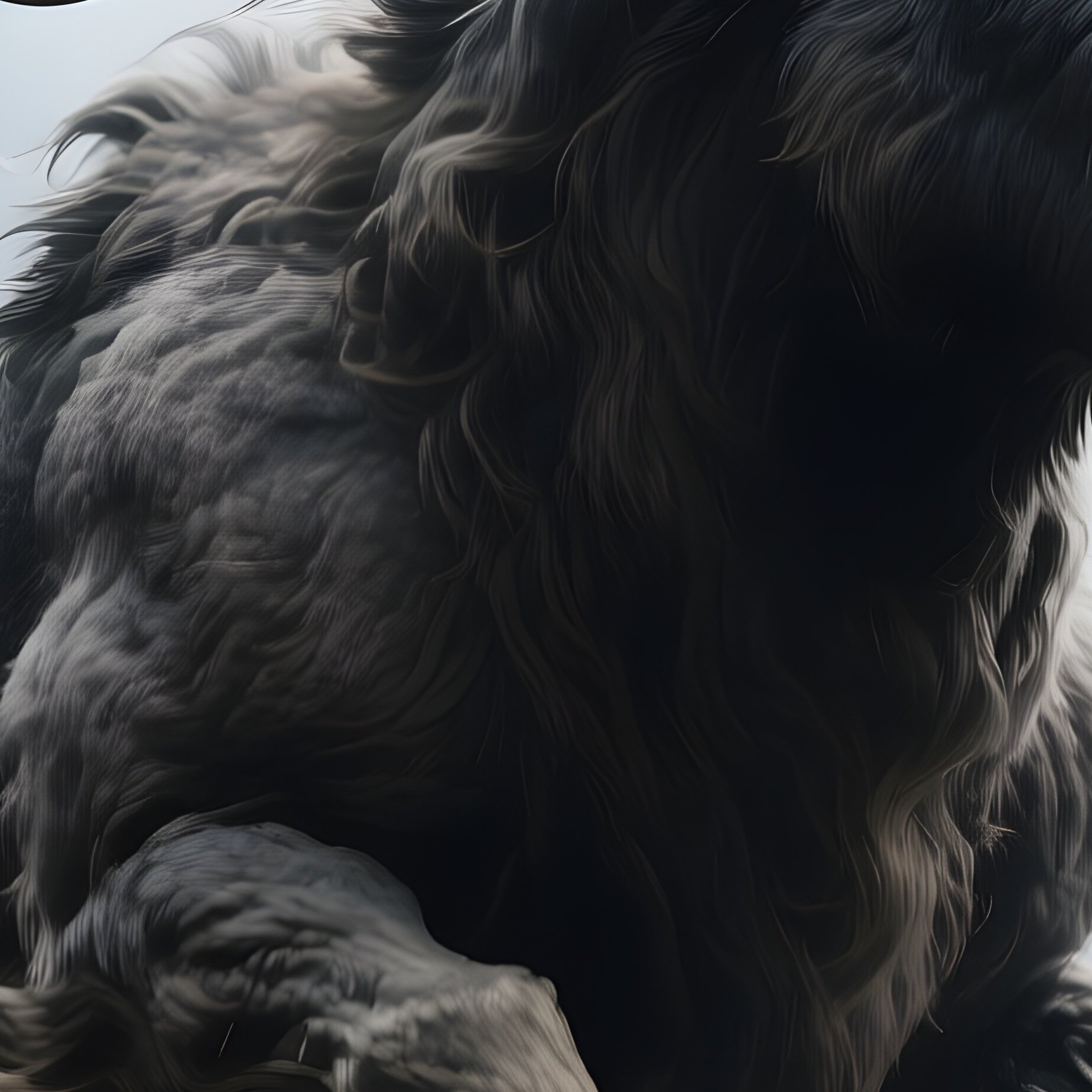 Photorealistic Image: A Storm Ram Charging With Horns Of Lightning. - Full Resolution Quality Preview