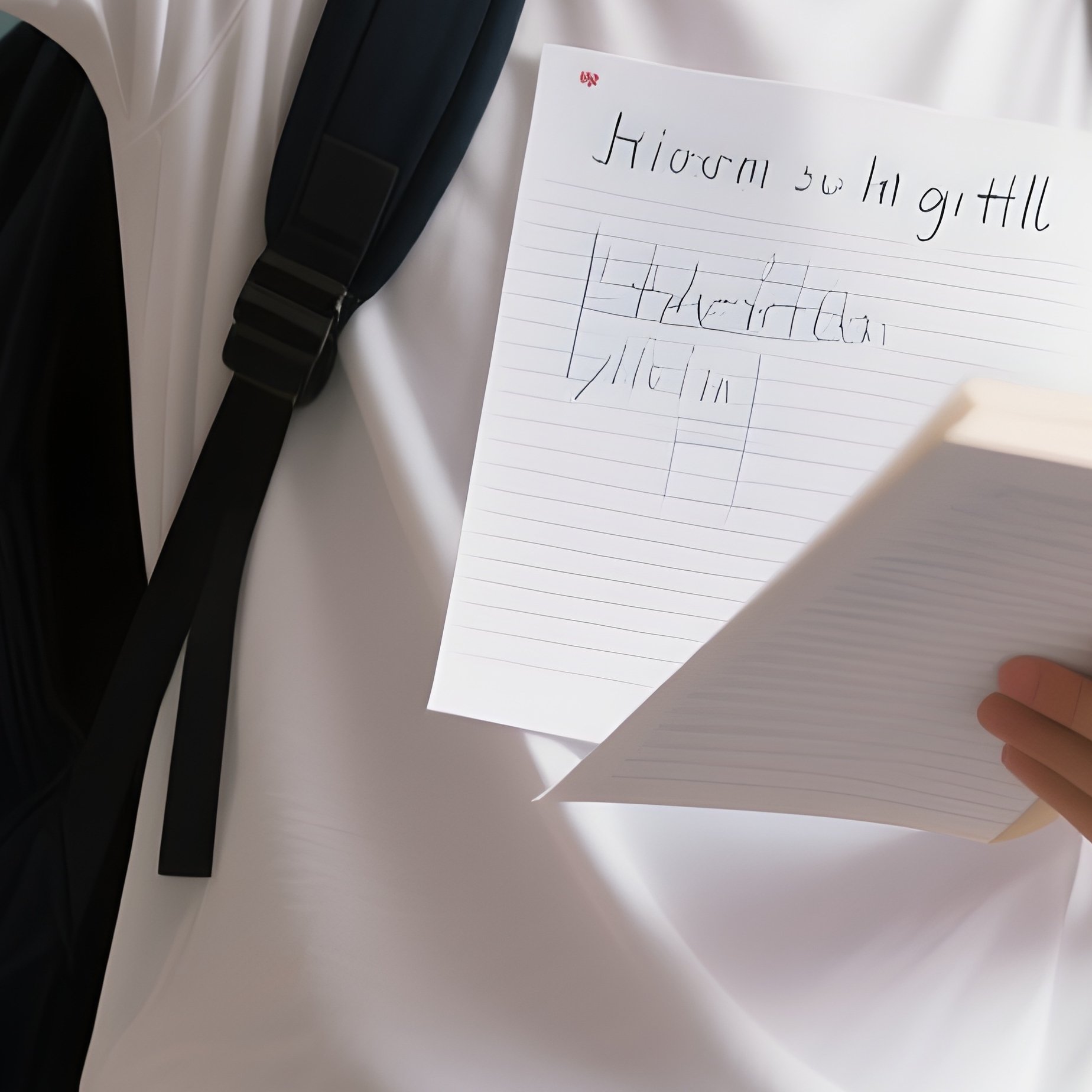 Photorealistic Image: A Student Realizing Their Homework Is Still In Yesterday’S Pants. - Full Resolution Quality Preview