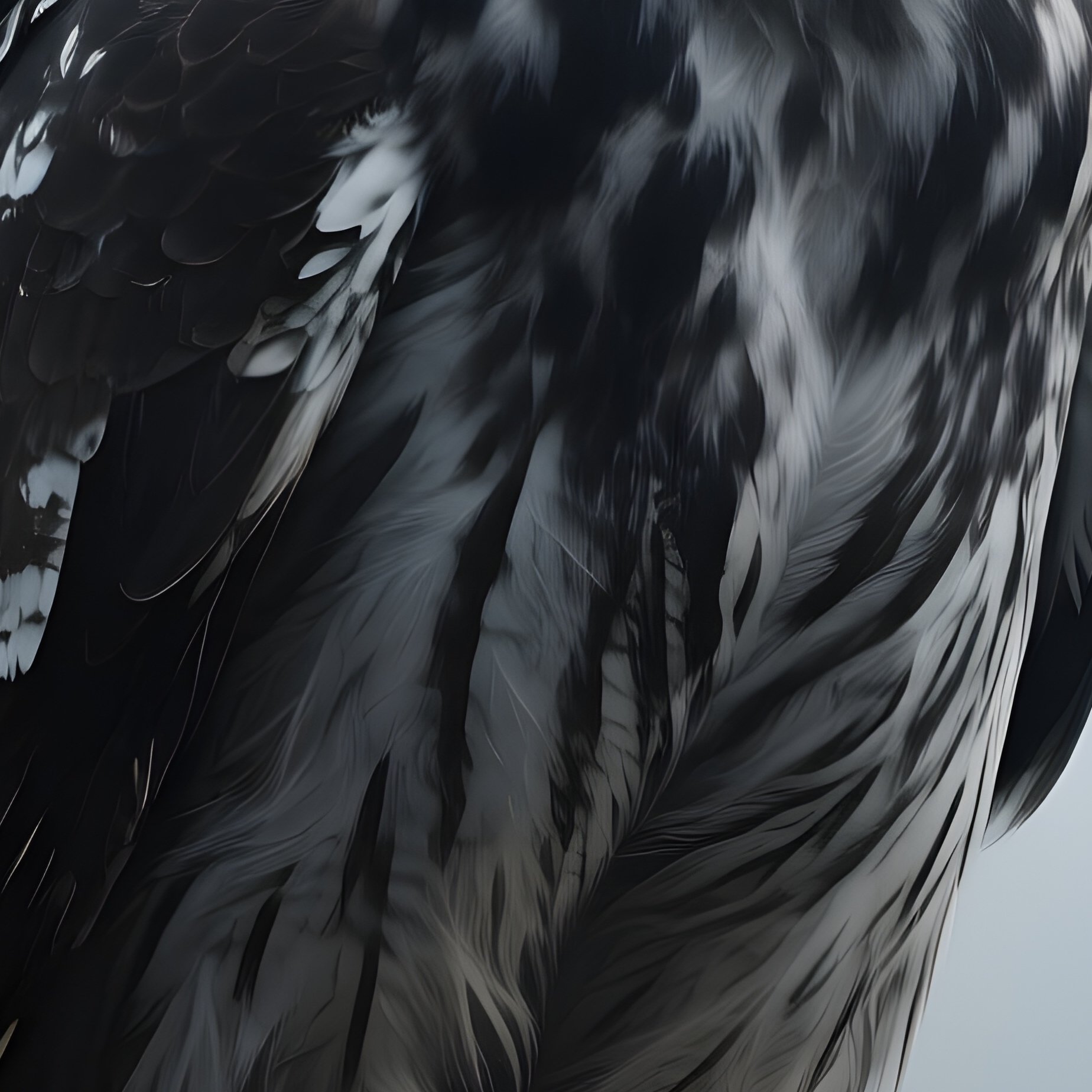 Photorealistic Image: A Wraith Owl Perched On A Rotting Tree. - Full Resolution Quality Preview