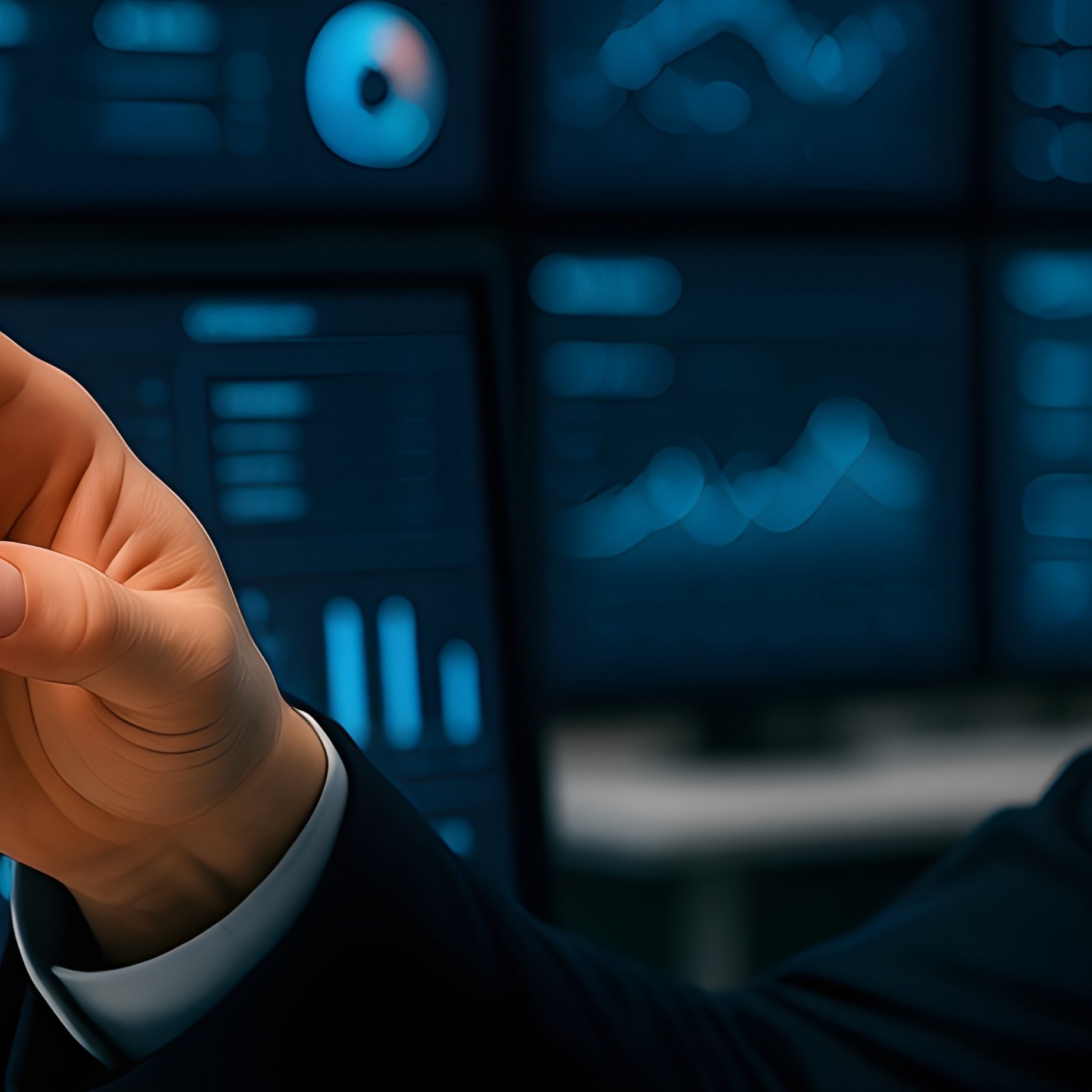 Photorealistic Image Employee Data Screens - Full Resolution Quality Preview