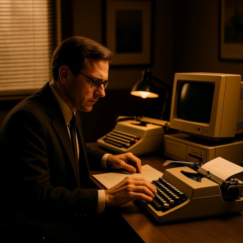 Photorealistic Image It Manager Analyzing Data 3