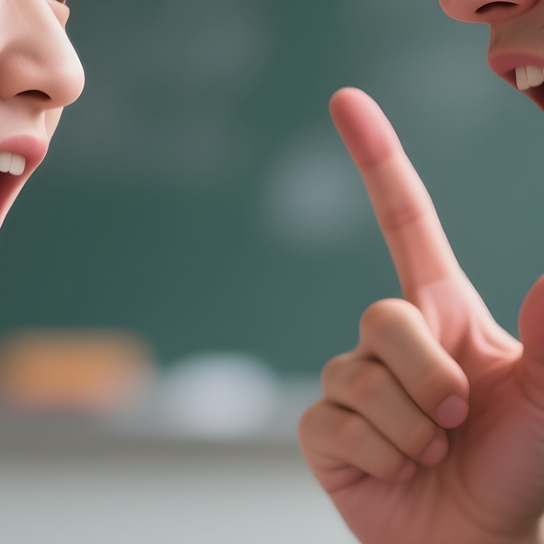 Photorealistic Image: Two Students Dramatically Arguing Over Whose Pen Is “Best.” - Full Resolution Quality Preview