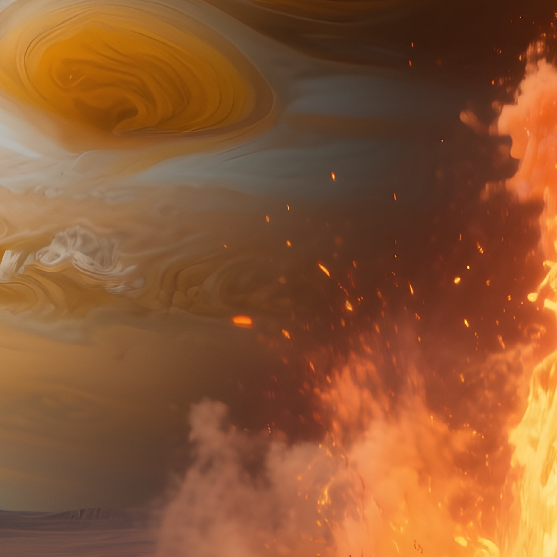Photorealistic Imagery Of Io Volcanic Eruptions Glowing Lava - Full Resolution Quality Preview