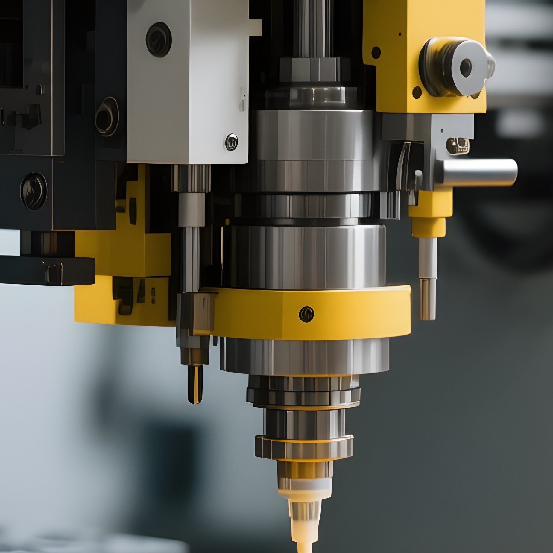 Photorealistic Injection Molding Machine - Full Resolution Quality Preview