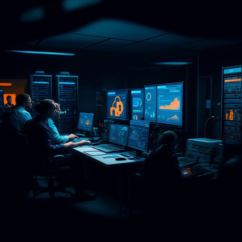 Photorealistic It Security Monitoring System Image