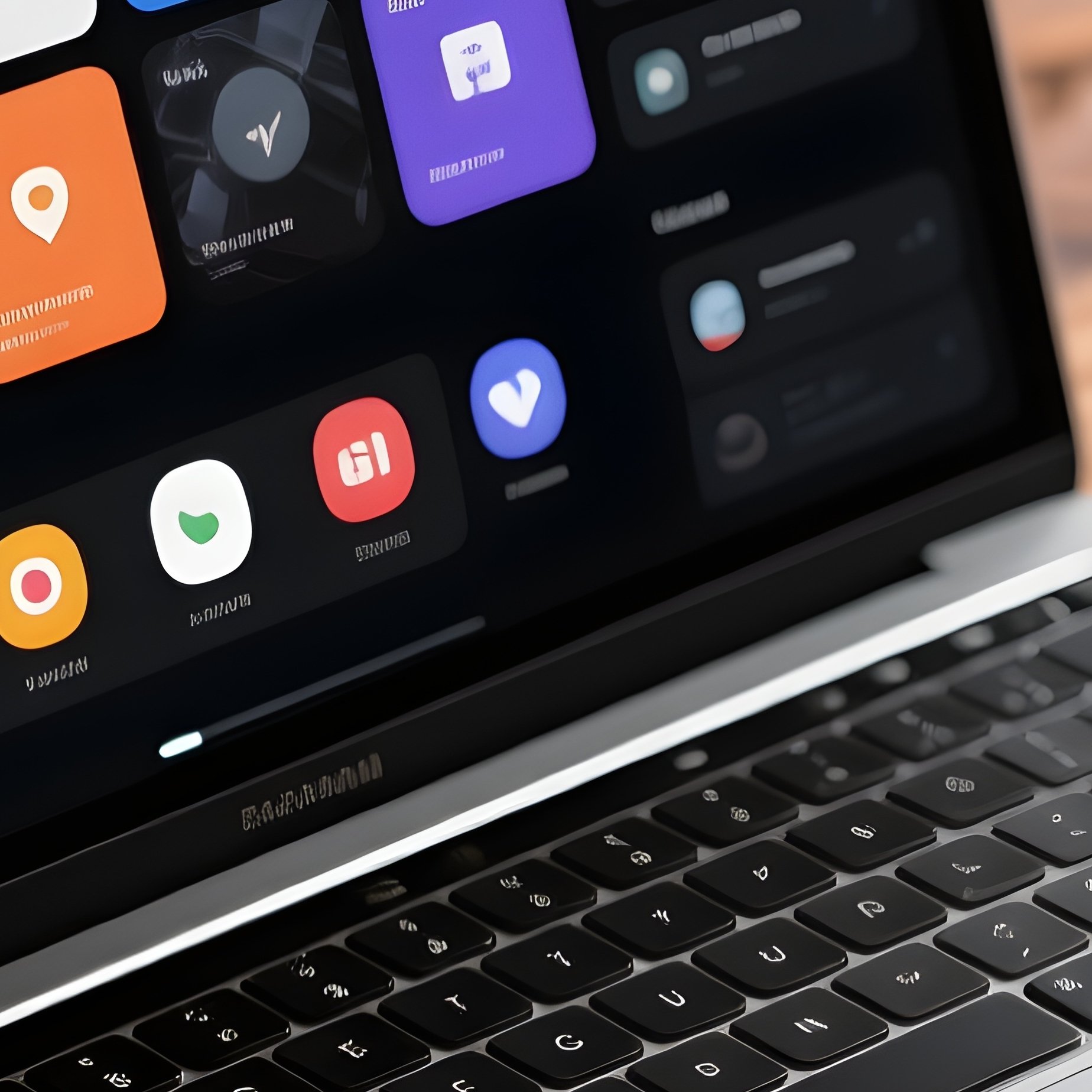 Photorealistic Laptop On Wooden Desk - Full Resolution Quality Preview